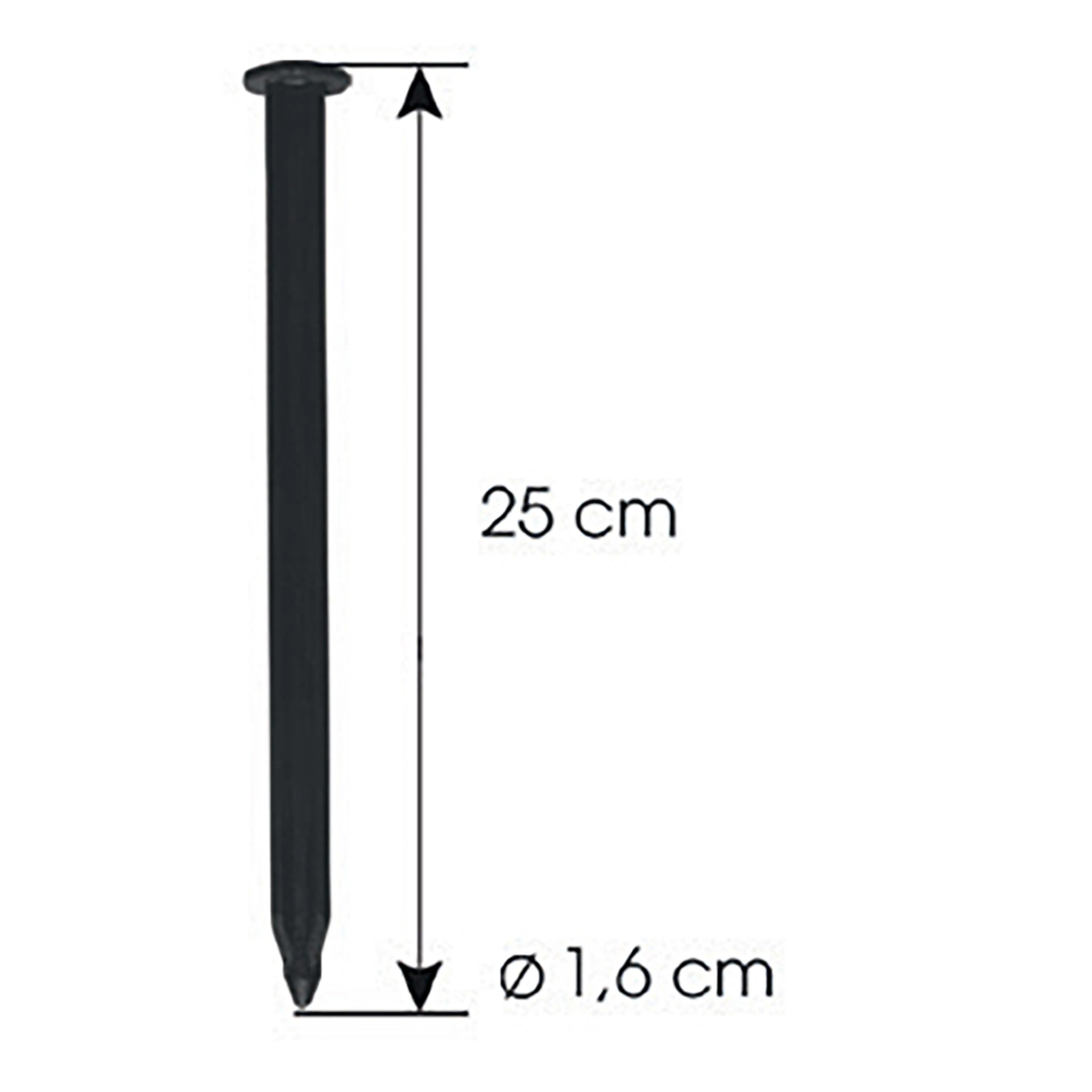 Bygningsbeslag Jabo GardenEdge Plast 1,6x25 cm