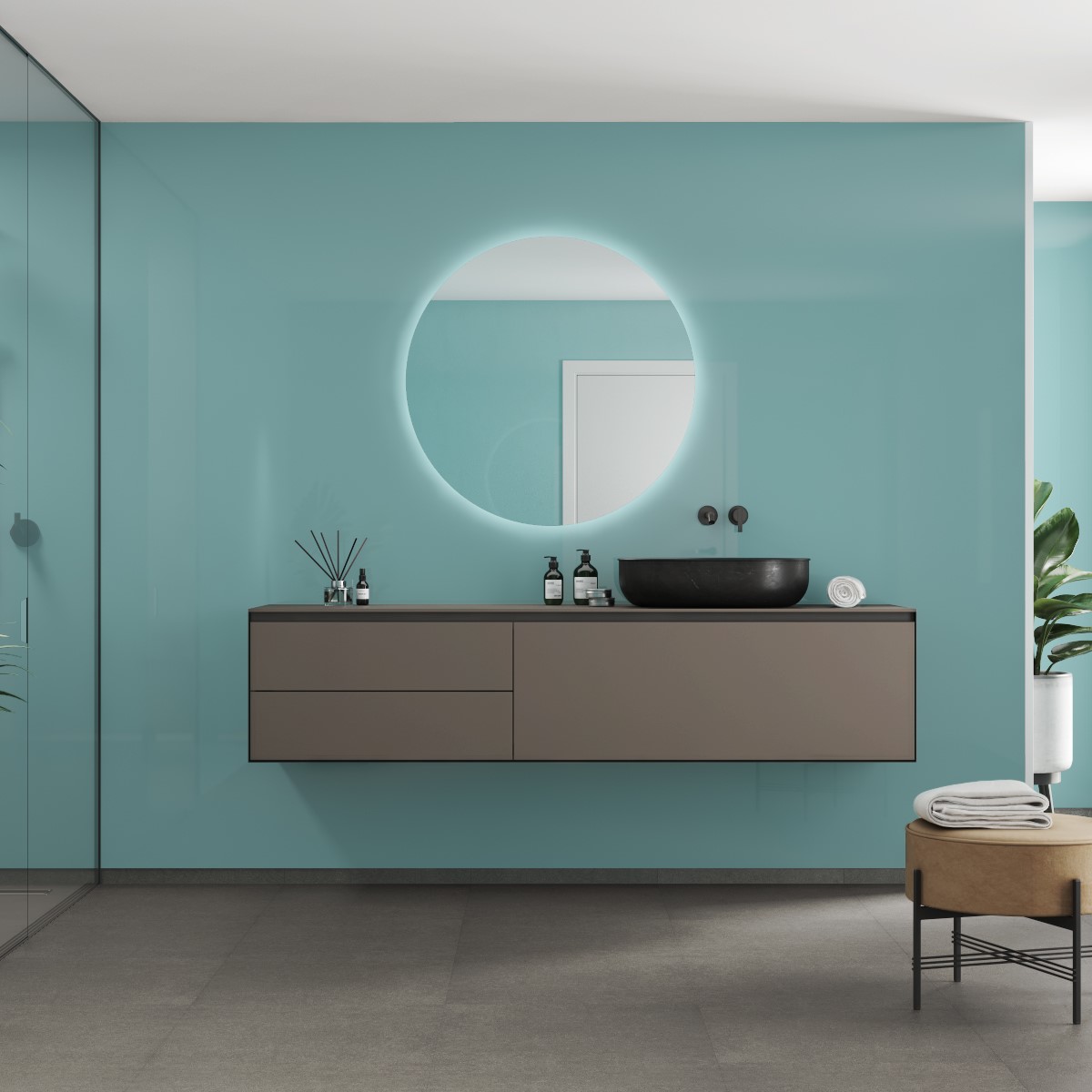 Baderomspanel Fibo 2212 00 Aquamarine
