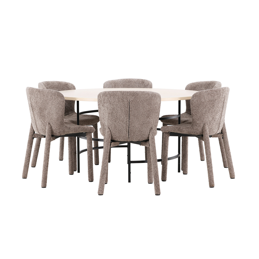 Spisegruppe Venture Home Copenhagen Ø140 cm med 6st Astoria Spisestoler