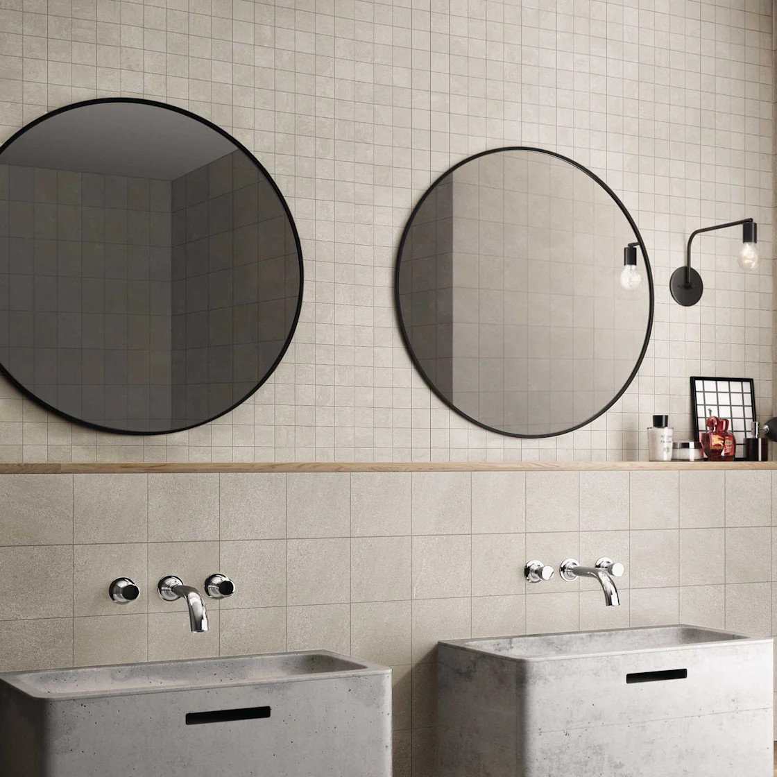 Produktbild: Ceramiche Keope Chorus Vit 5x5 matt vit mosaik