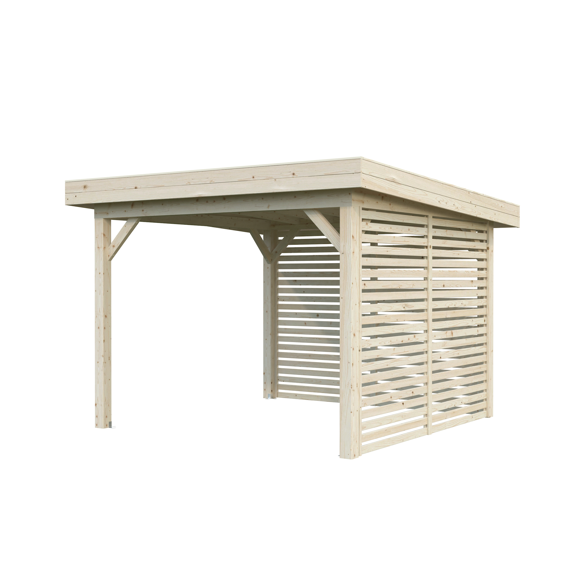Lenna paviljong 8,3 m2 Set 302 Ubehandlet Tre