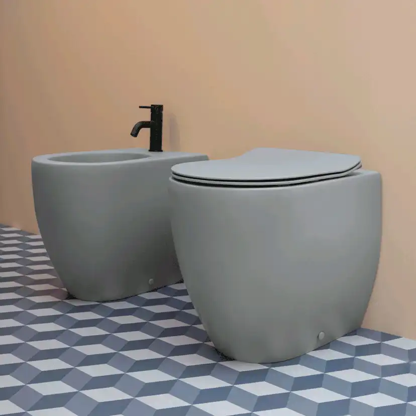 Toalett Lavabo Glomp BTW Rimless Gulvstående
