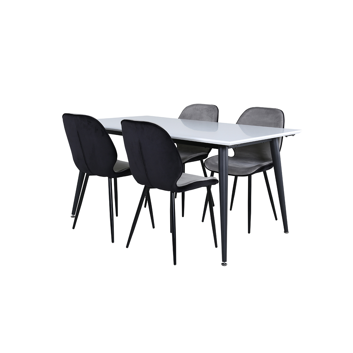 Spisegruppe Venture Home Jolie med 4 Elisa Stoler