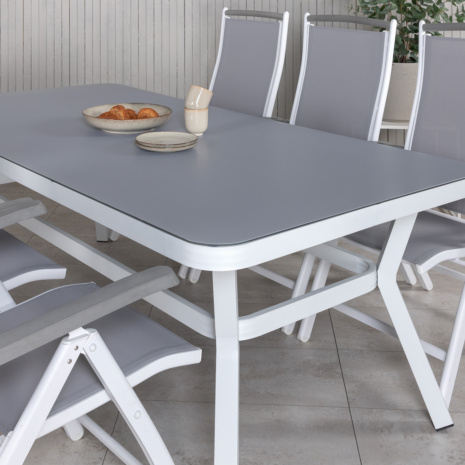 Spisegruppe Venture Home Virya 160x90 cm med 6 Albany Spisestoler