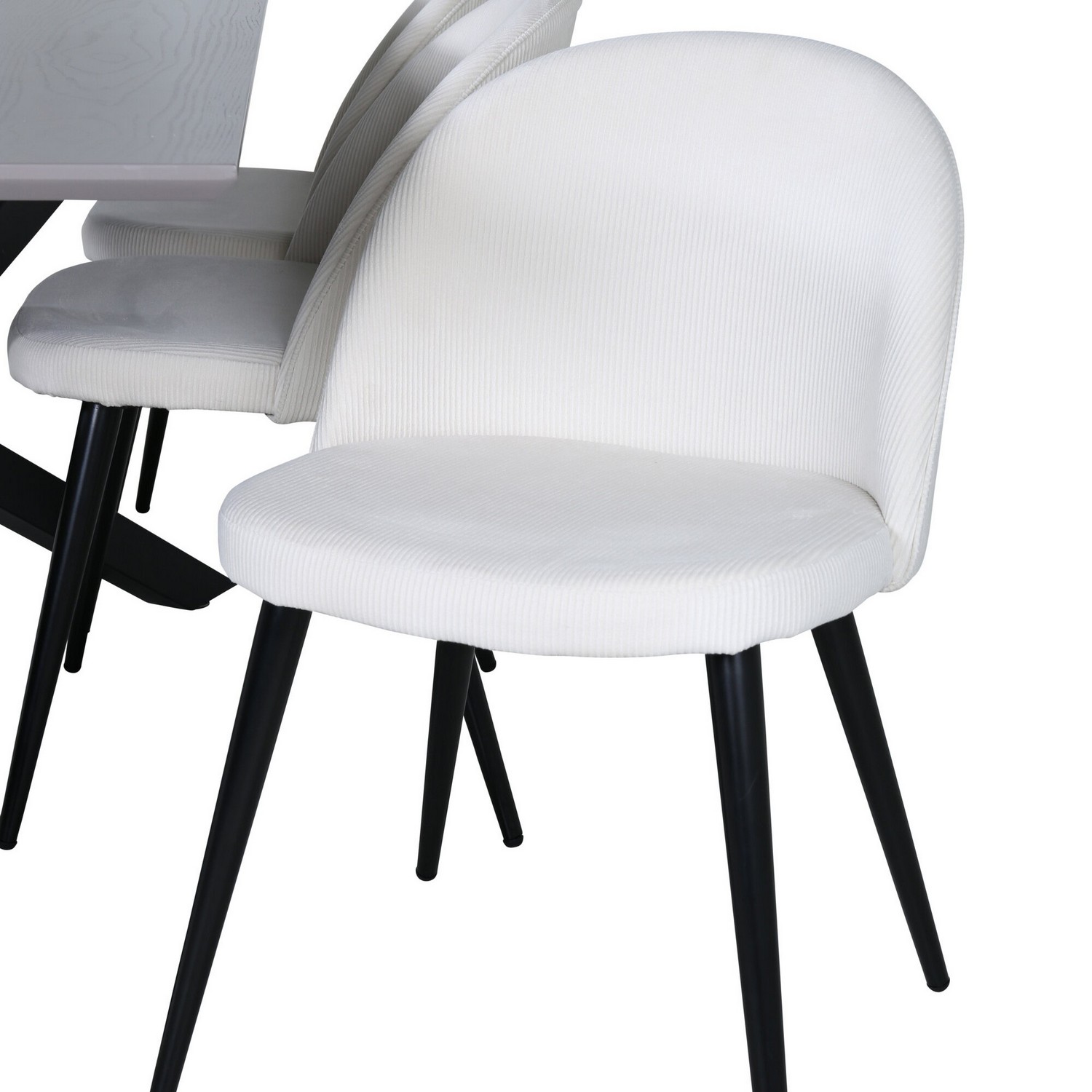 Spisegruppe Venture Home med Piata Spisebord og 6 Valentina Spisestoler