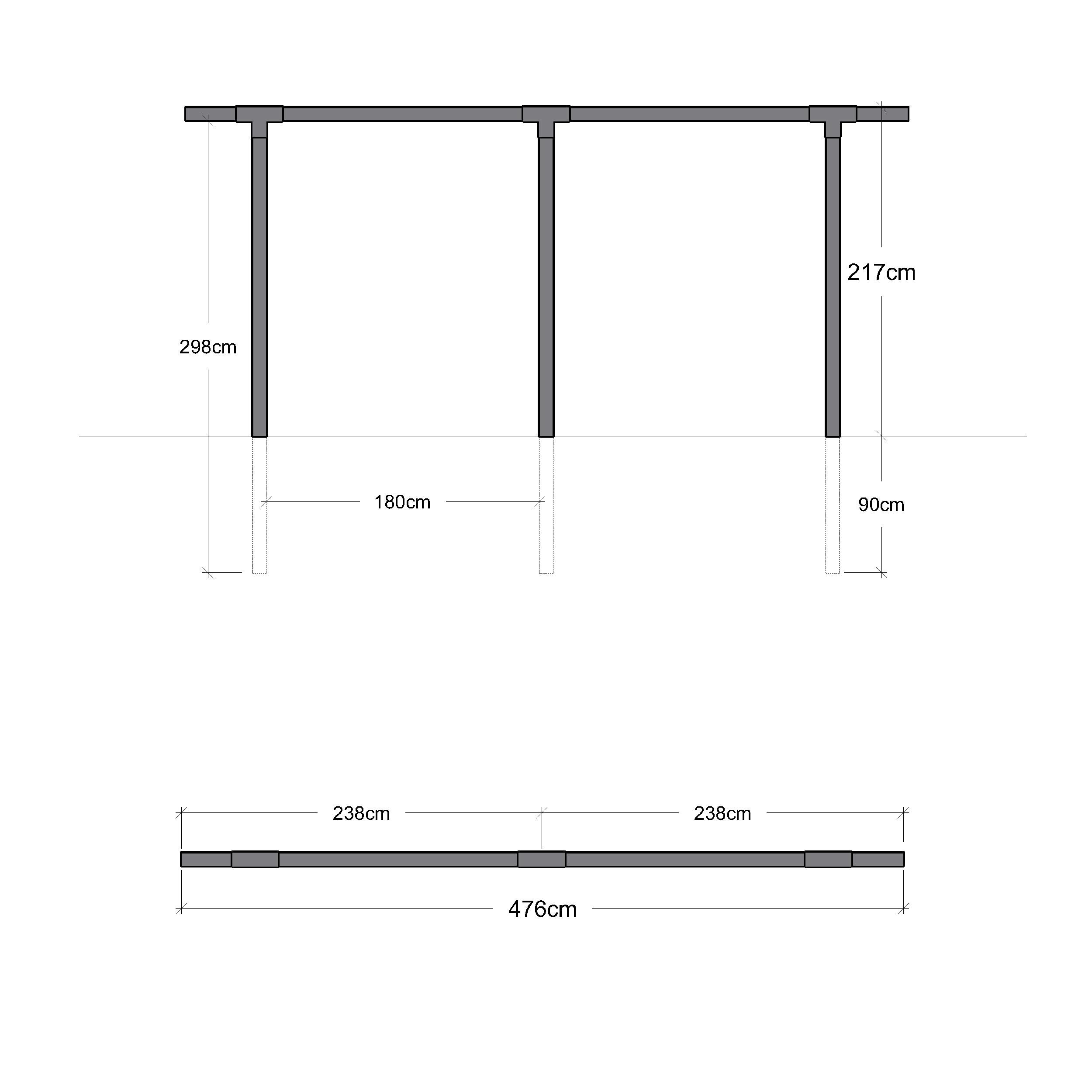 Pergola PLUS Cubic 2 Moduler