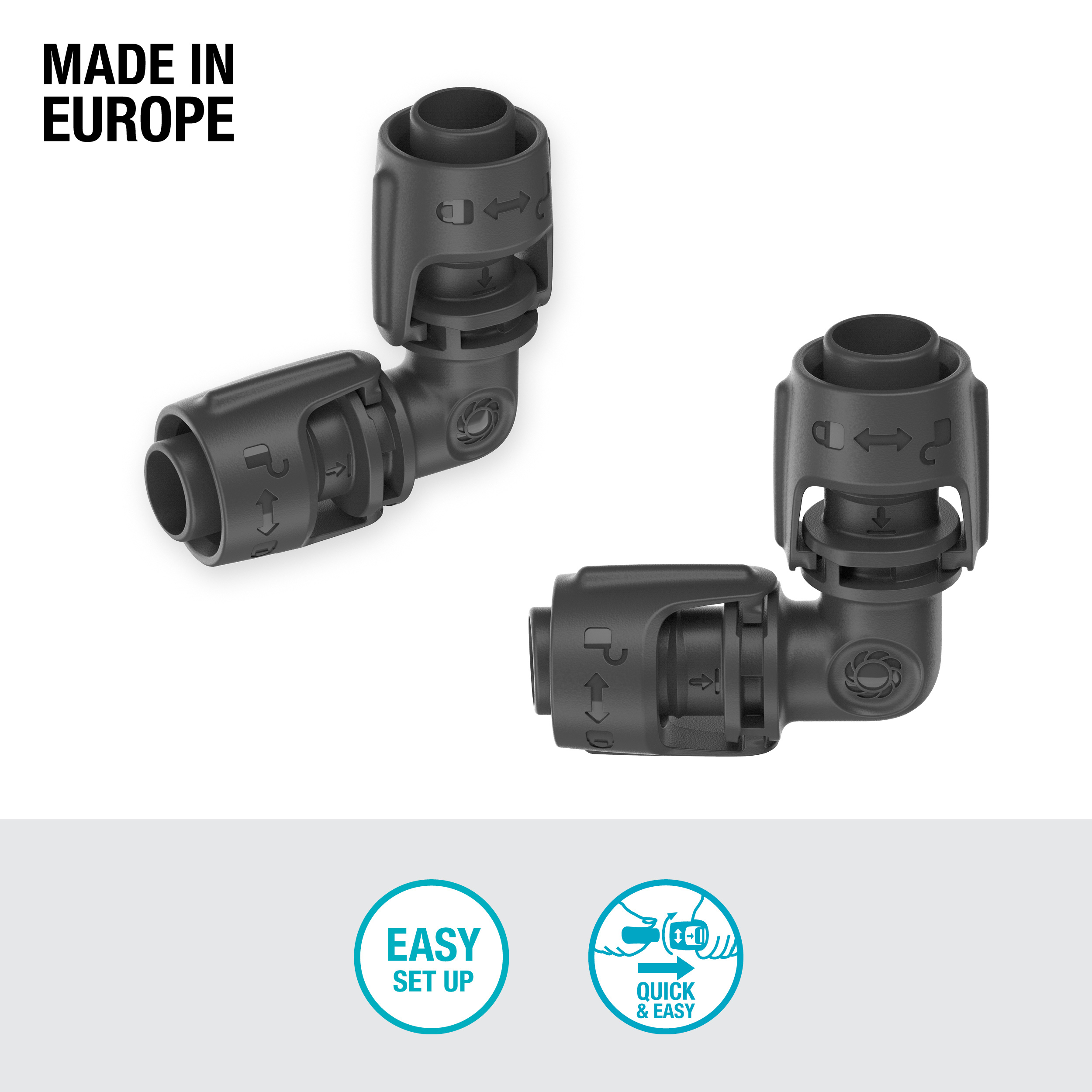 L-kobling Gardena Micro-Drip 13 mm
