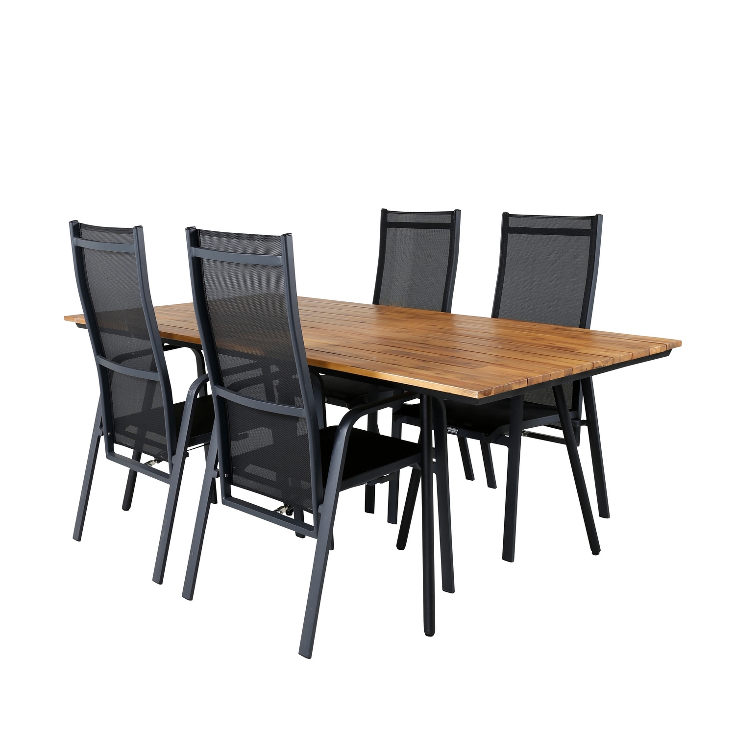 Spisegruppe Venture Home Chane med 4 Curz Spisestoler