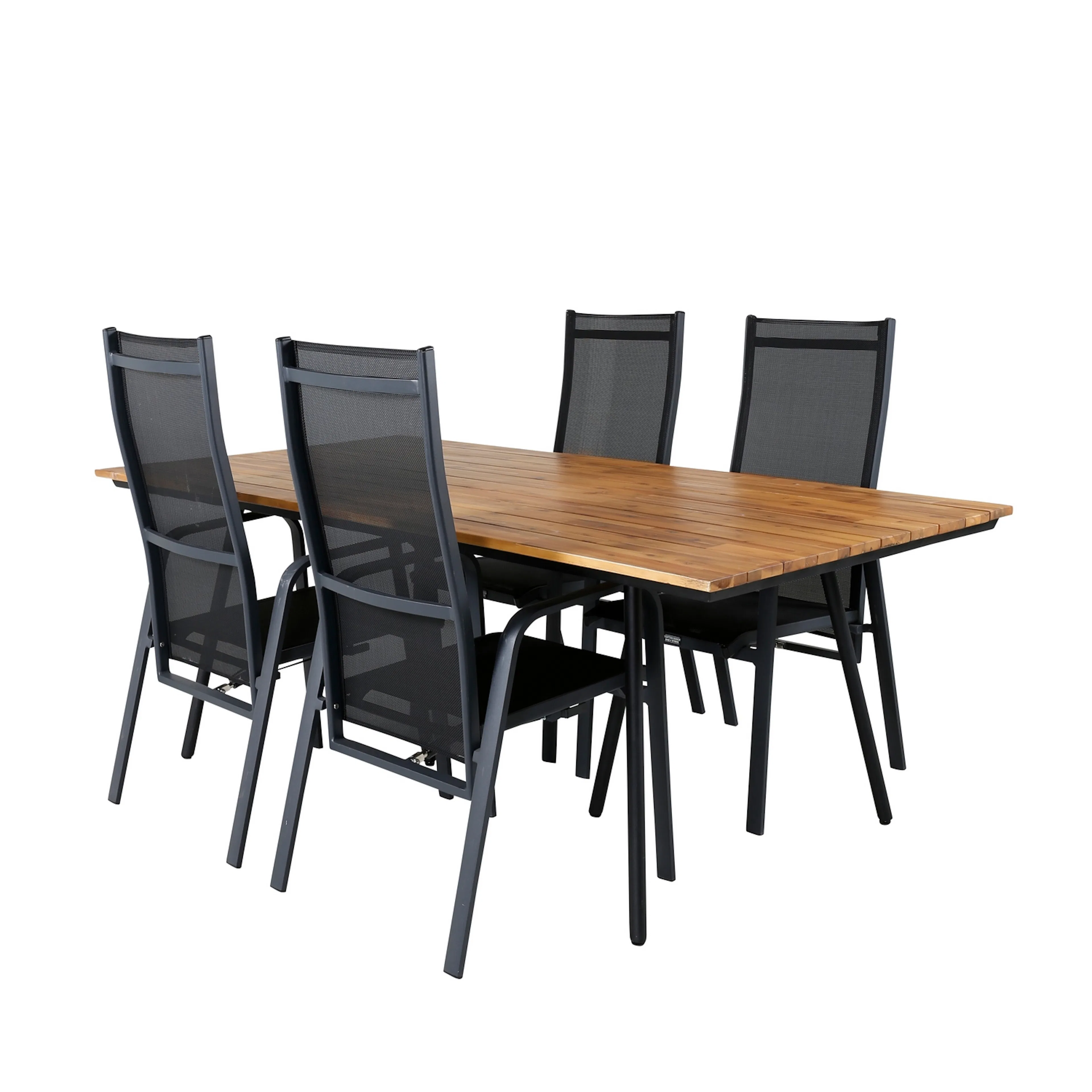 Spisegruppe Venture Home Chane med 4 Curz Spisestoler