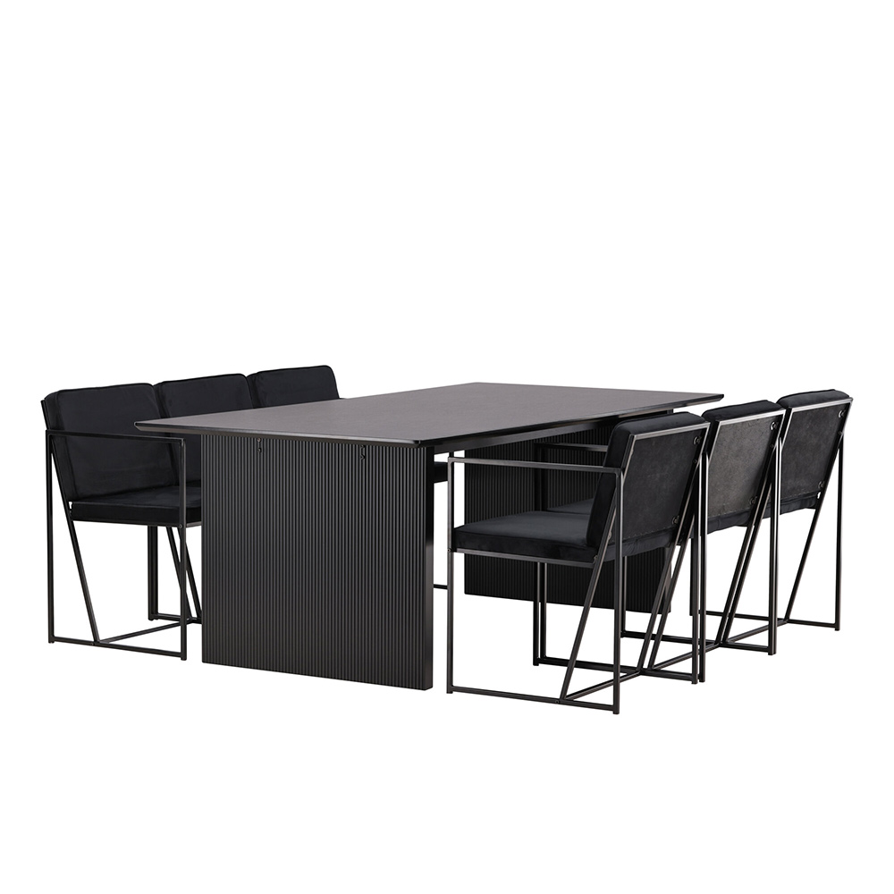 Spisegruppe Venture Home Vail med 6 Richmond Stoler
