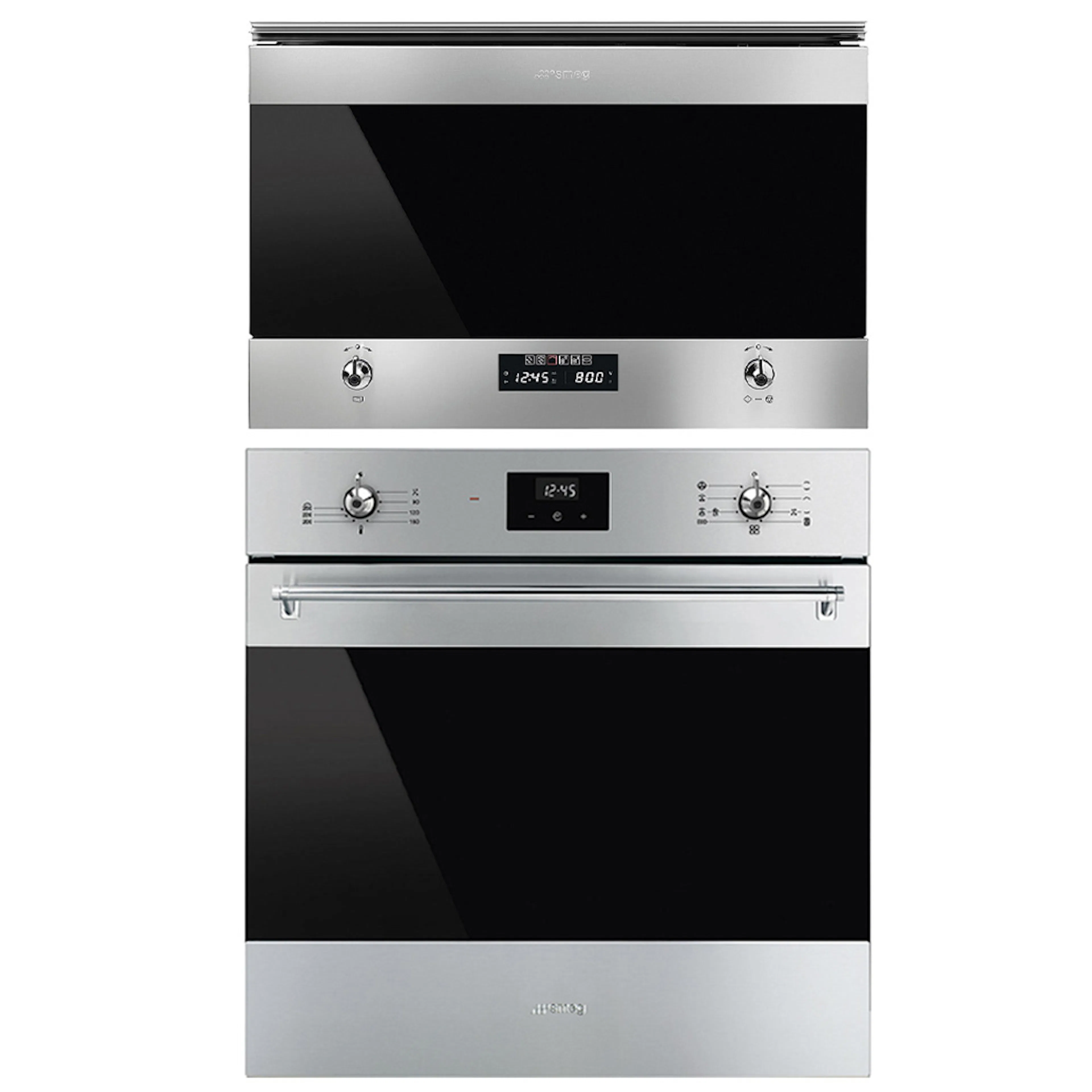 Ovn- og Mikrobølgepakke Smeg SF6300TVX + MP322X1 Classic Rustfri Med Damprensing