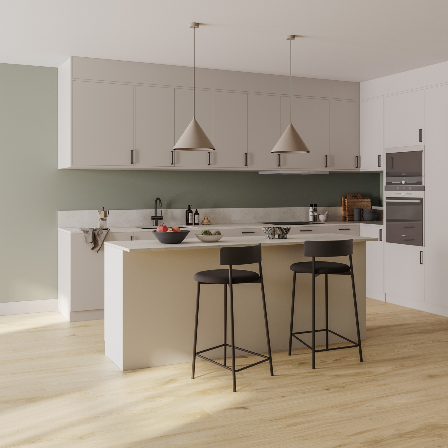 Vinylgulv Tarkett iD Click Ultimate 55 Brushed Elm Natural