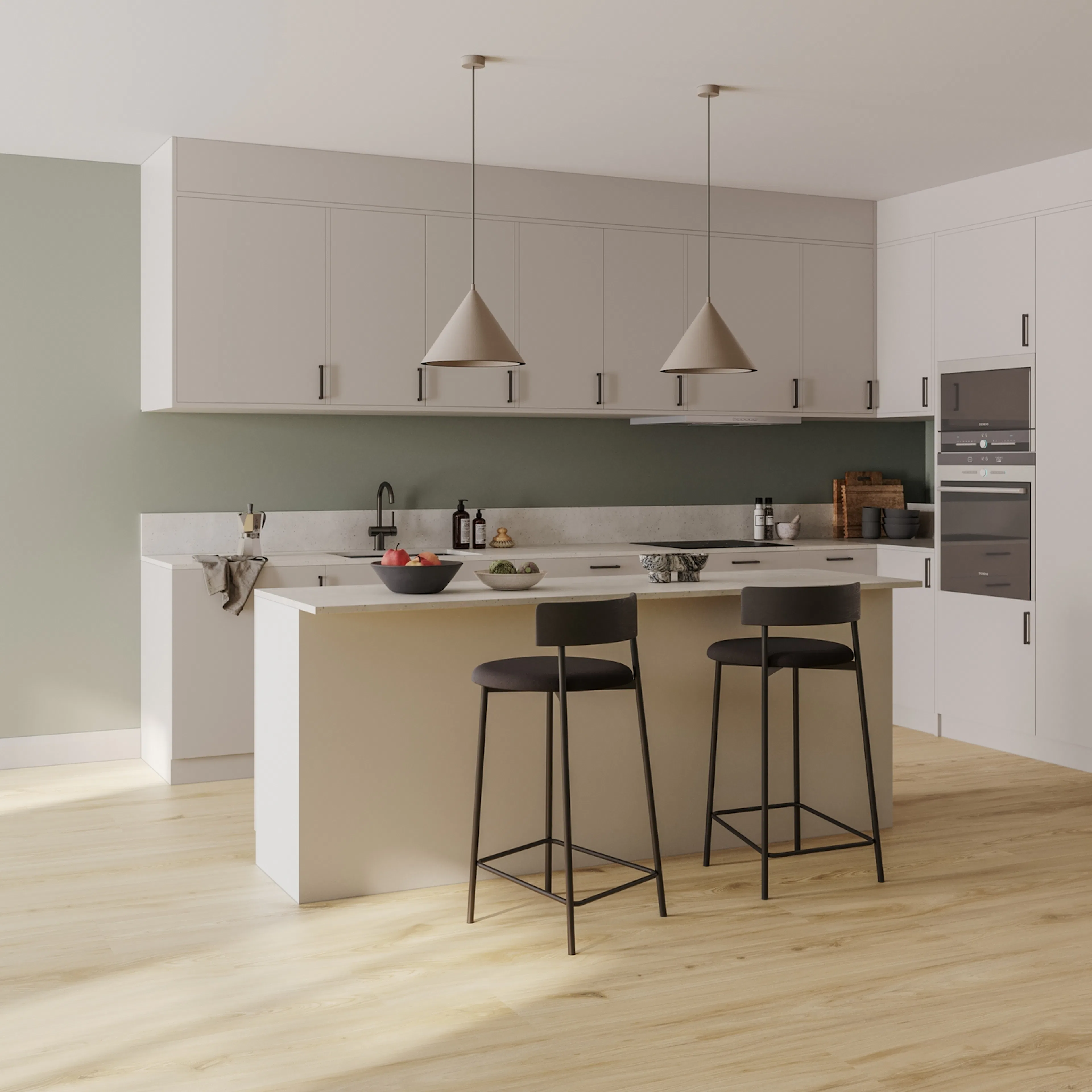 Vinylgulv Tarkett iD Click Ultimate 55 Brushed Elm Natural