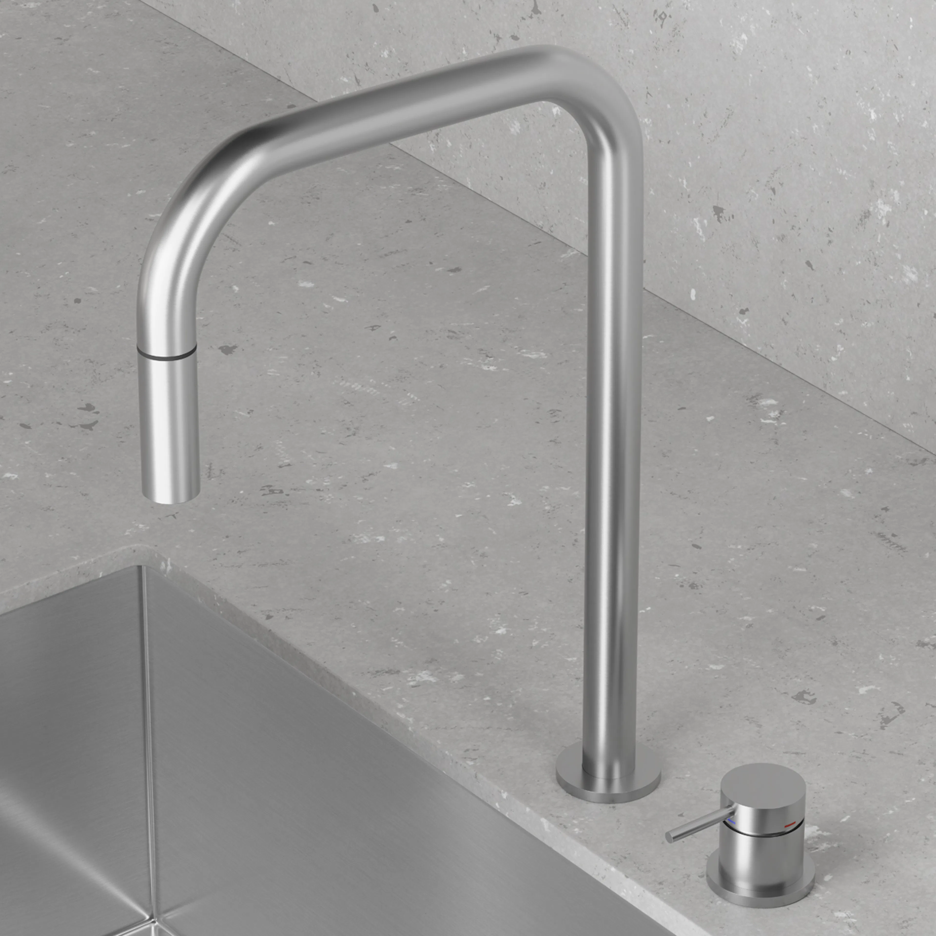 Köksblandare Scandtap Harmonized K2P Square