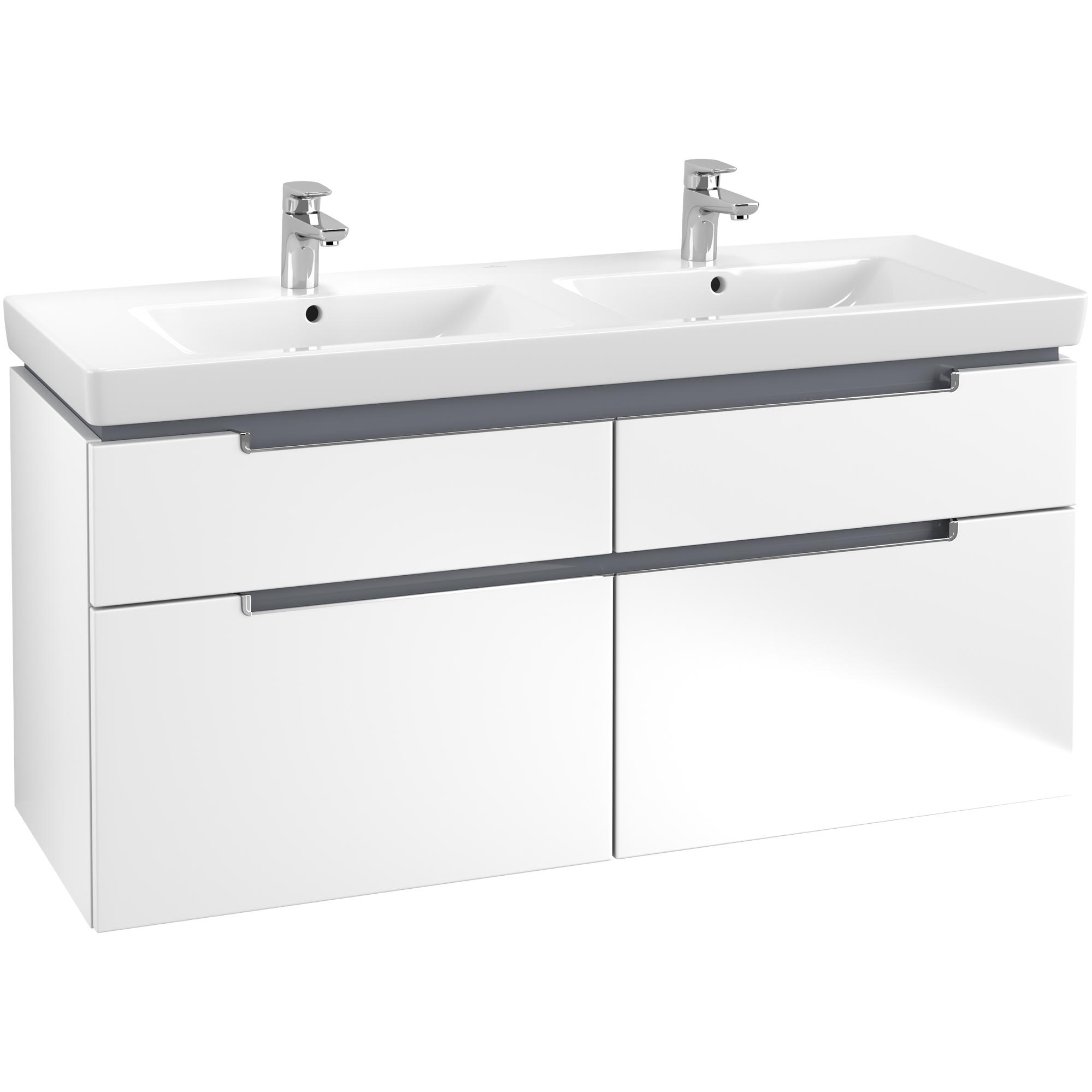 Tvättställsskåp Villeroy & Boch Subway 2.0 för Dubbla Tvättställ