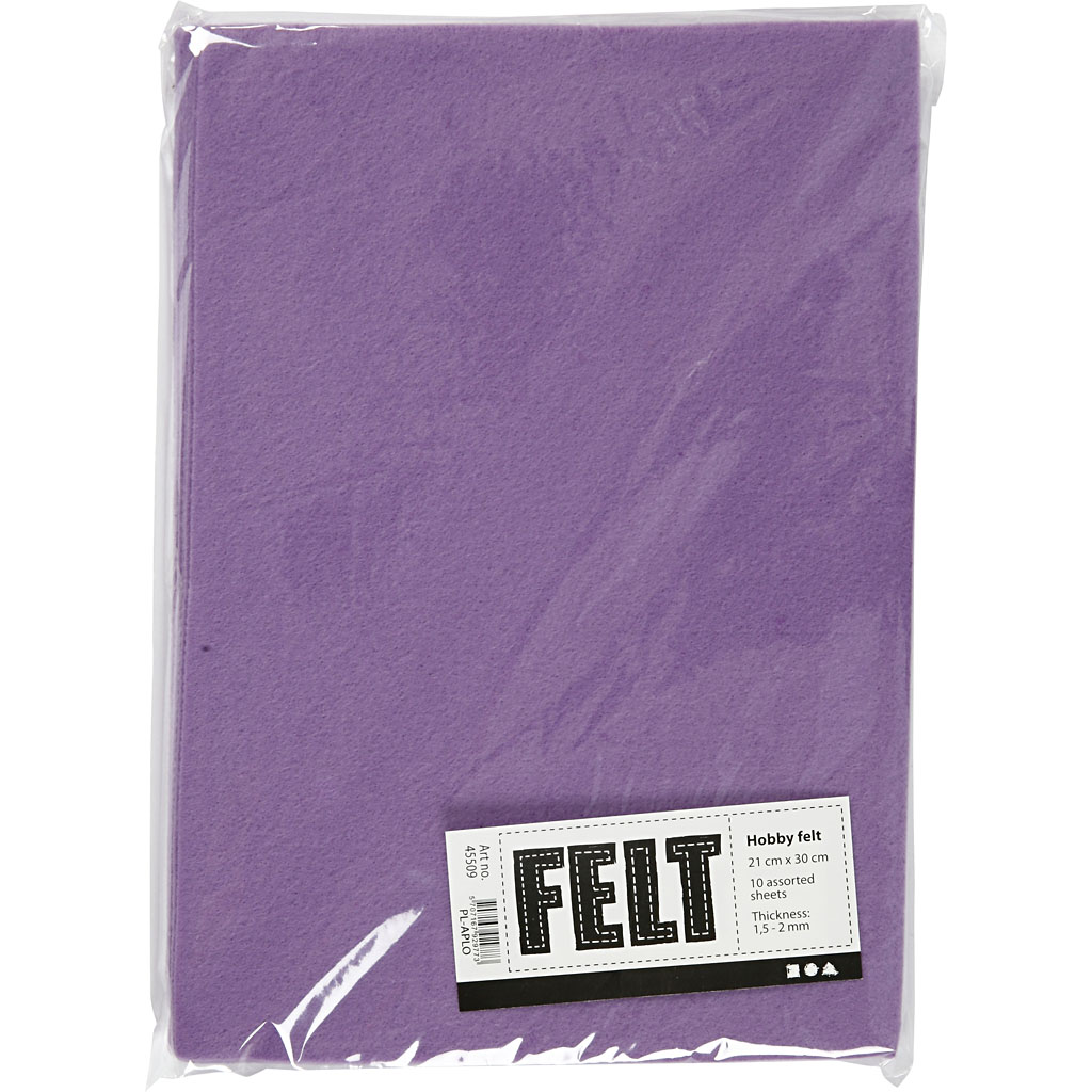 Hobbyfilt Creativ Company A4 210x297 mm 10 Ark/1 Pk