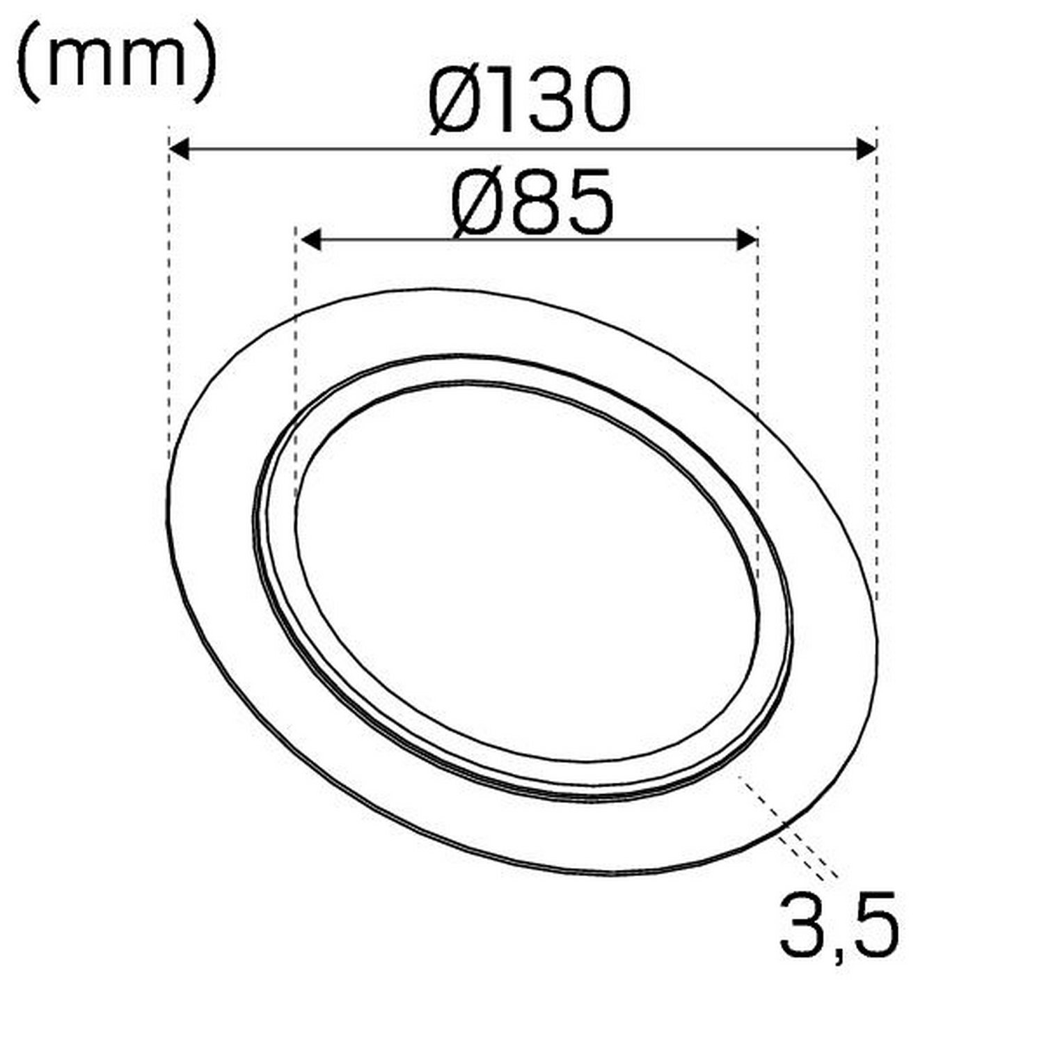 Dekkring Hide-a-lite Hvit
