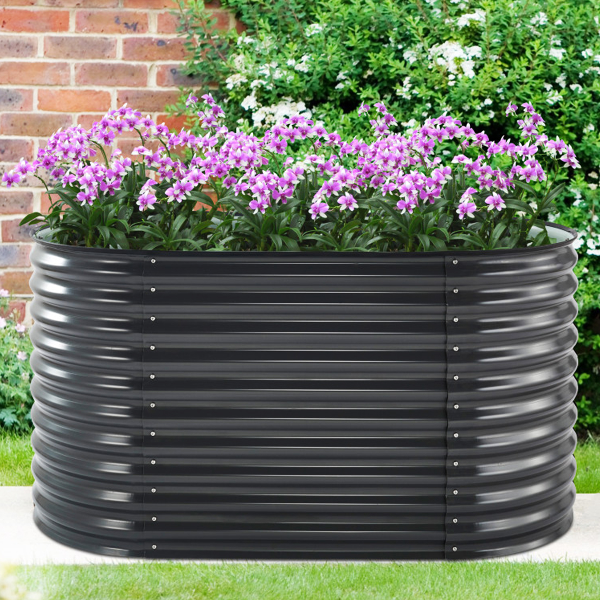 Plantekasse Metalcraft Galvanisert Stål 160 cm