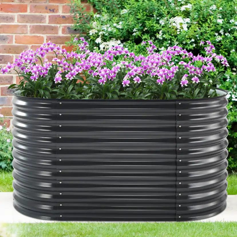 Plantekasse Metalcraft Galvanisert Stål 160 cm