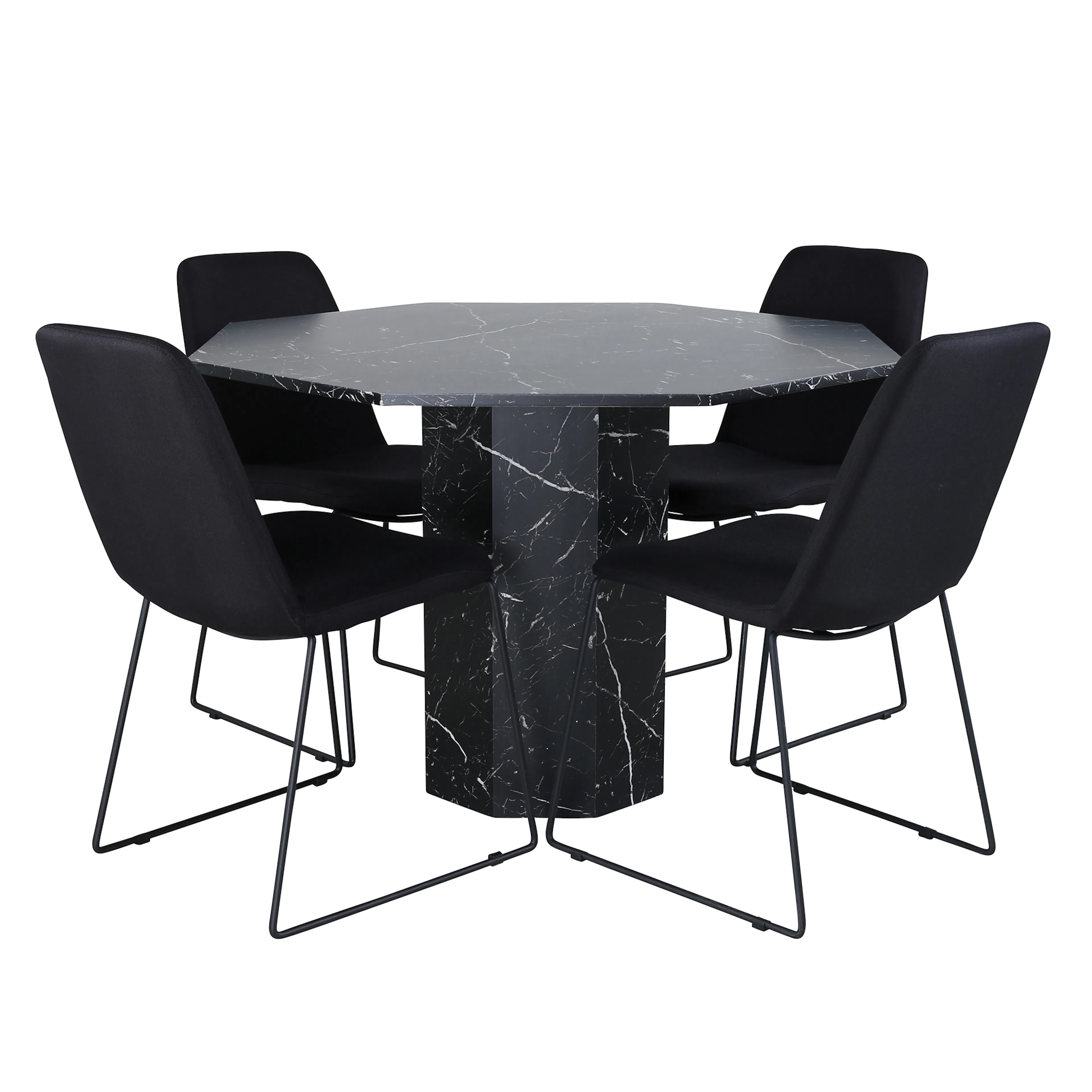 Spisegruppe Venture Home Monte Carlo med 4 Muscot Stoler