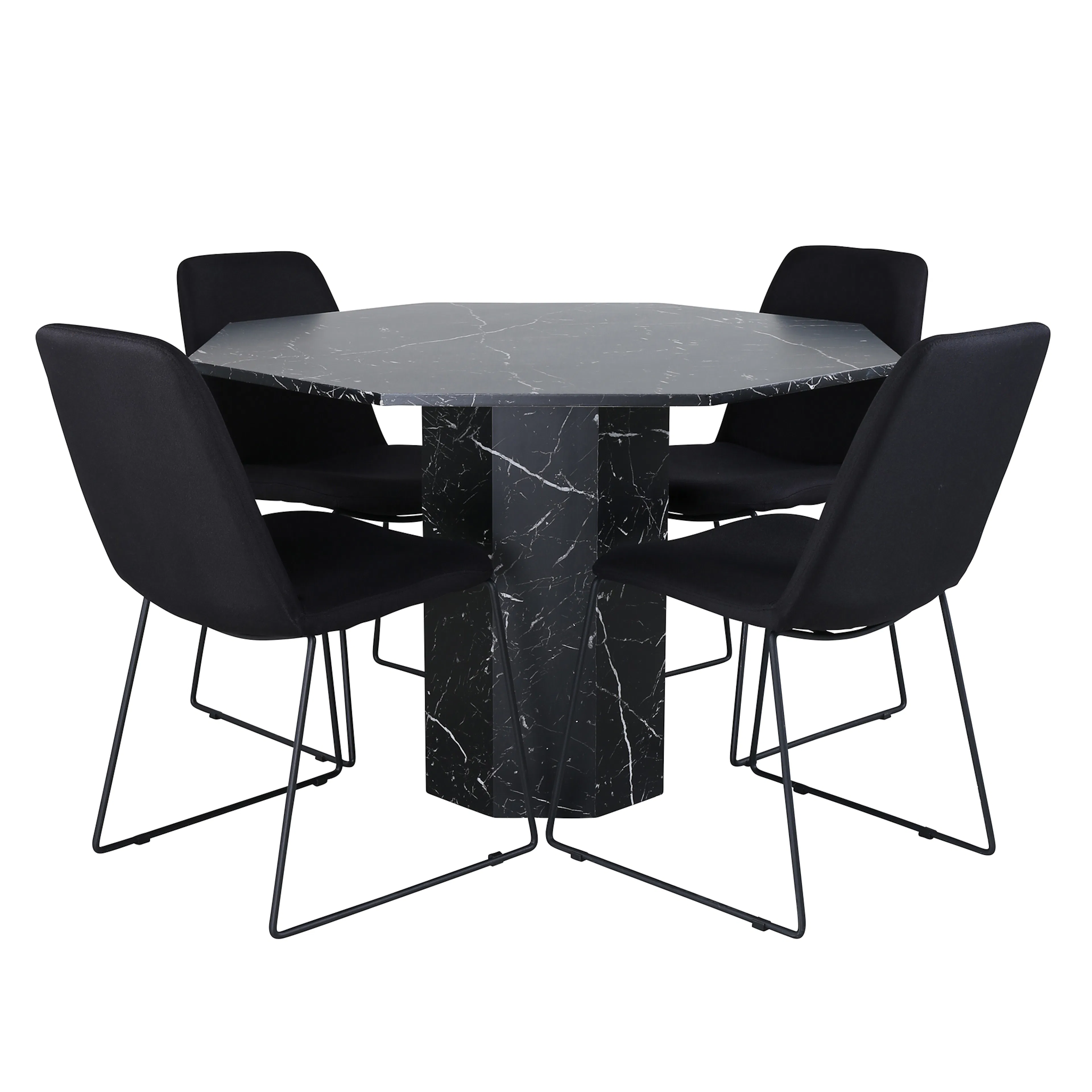 Spisegruppe Venture Home Monte Carlo med 4 Muscot Stoler