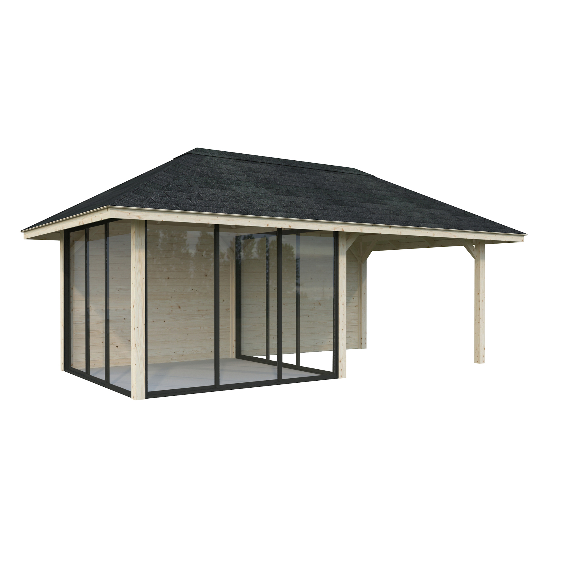 Hagestue Palmako Bianca 16,6 m2 Sett 206 Slide
