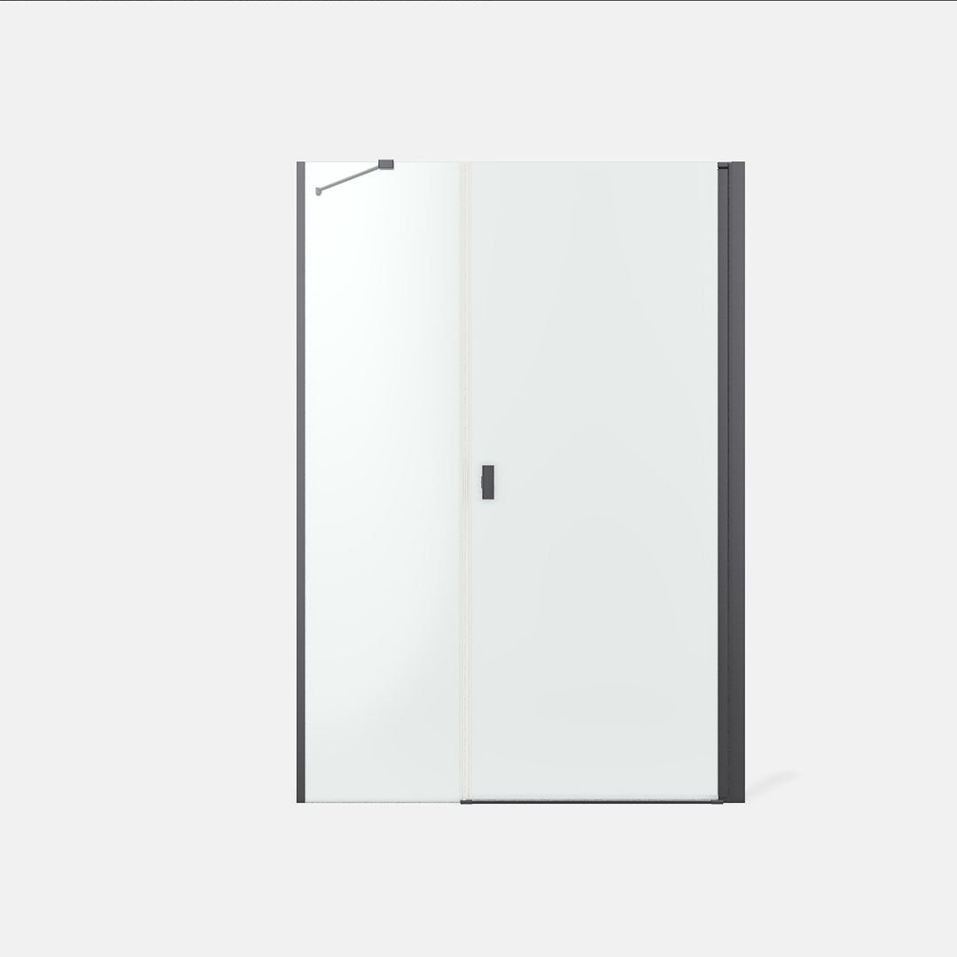 Dusjdør Strømberg Noma 45 med Sidepanel Nisje
