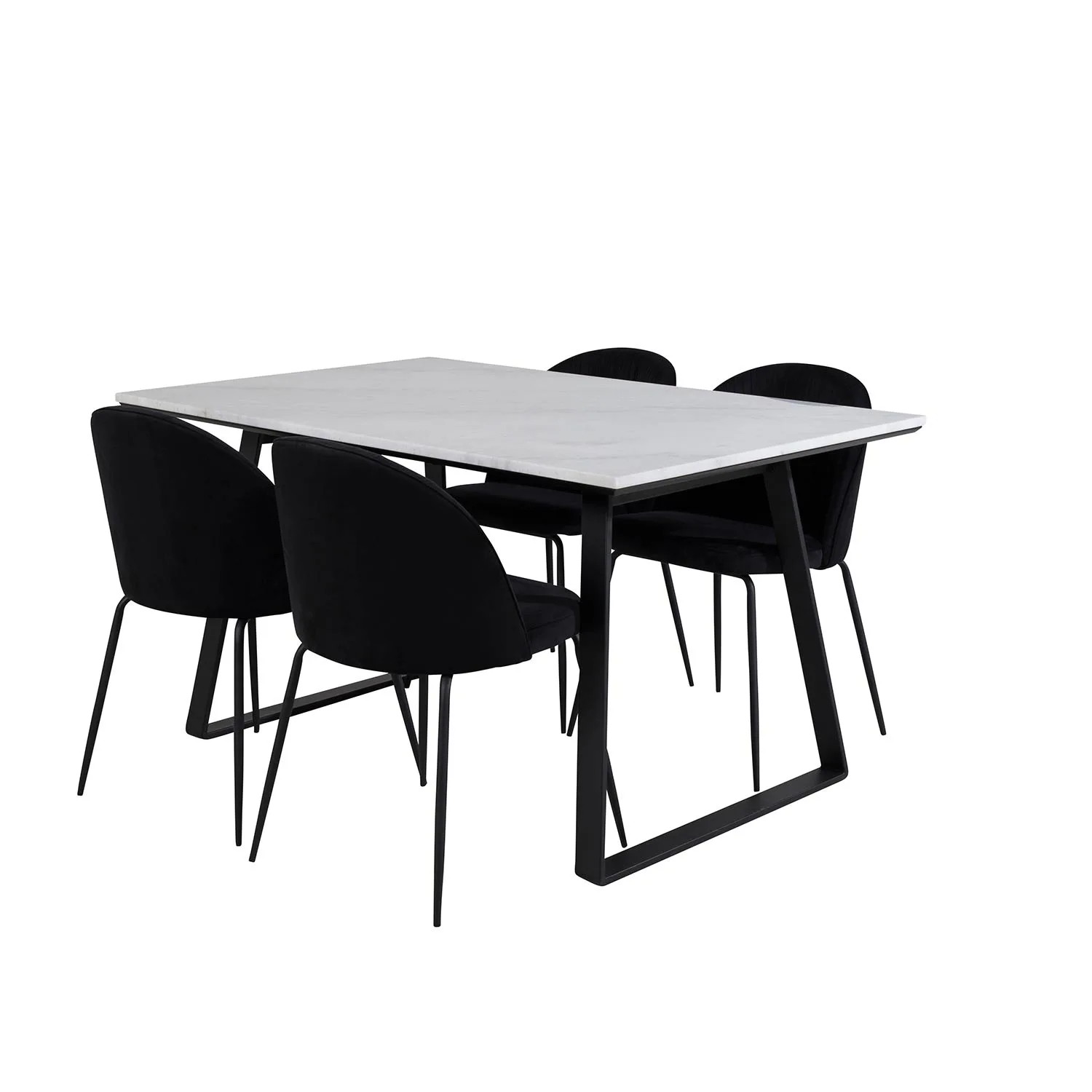 Spisegruppe Venture Home Estelle 140 med 4 Wrigley Stoler