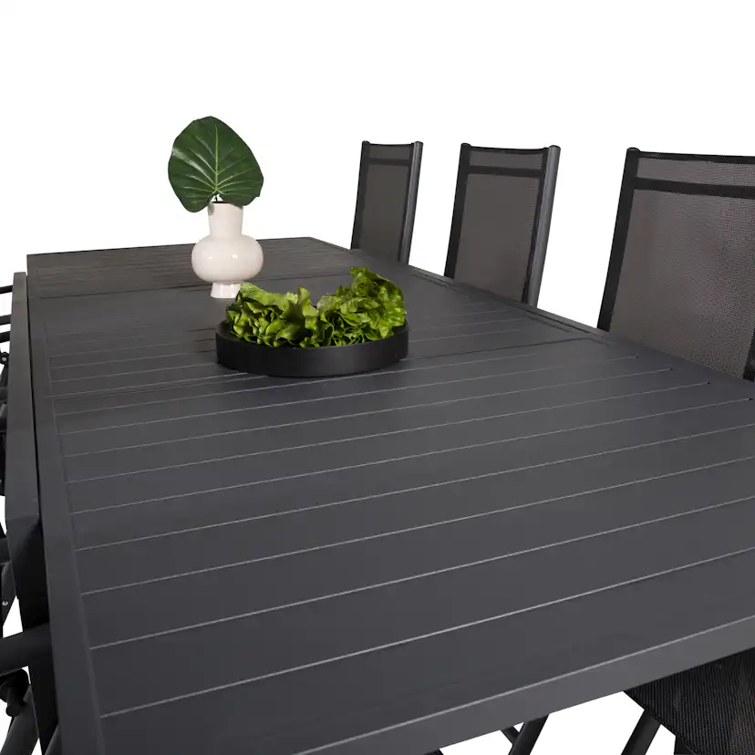 Spisegruppe Venture Home Madrid 160/240 med 8 Bront Spisestoler