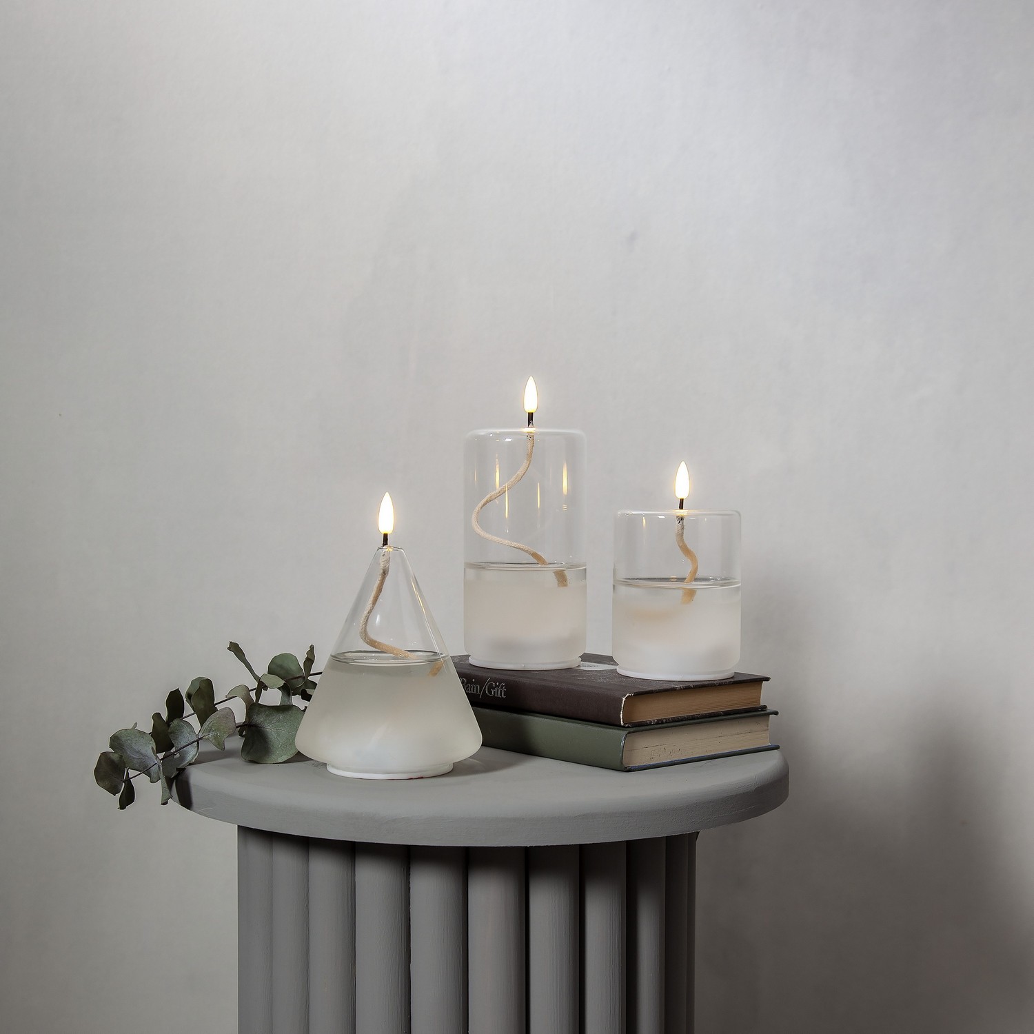 Lykt Star Trading Flamme Float, kon, 15 cm