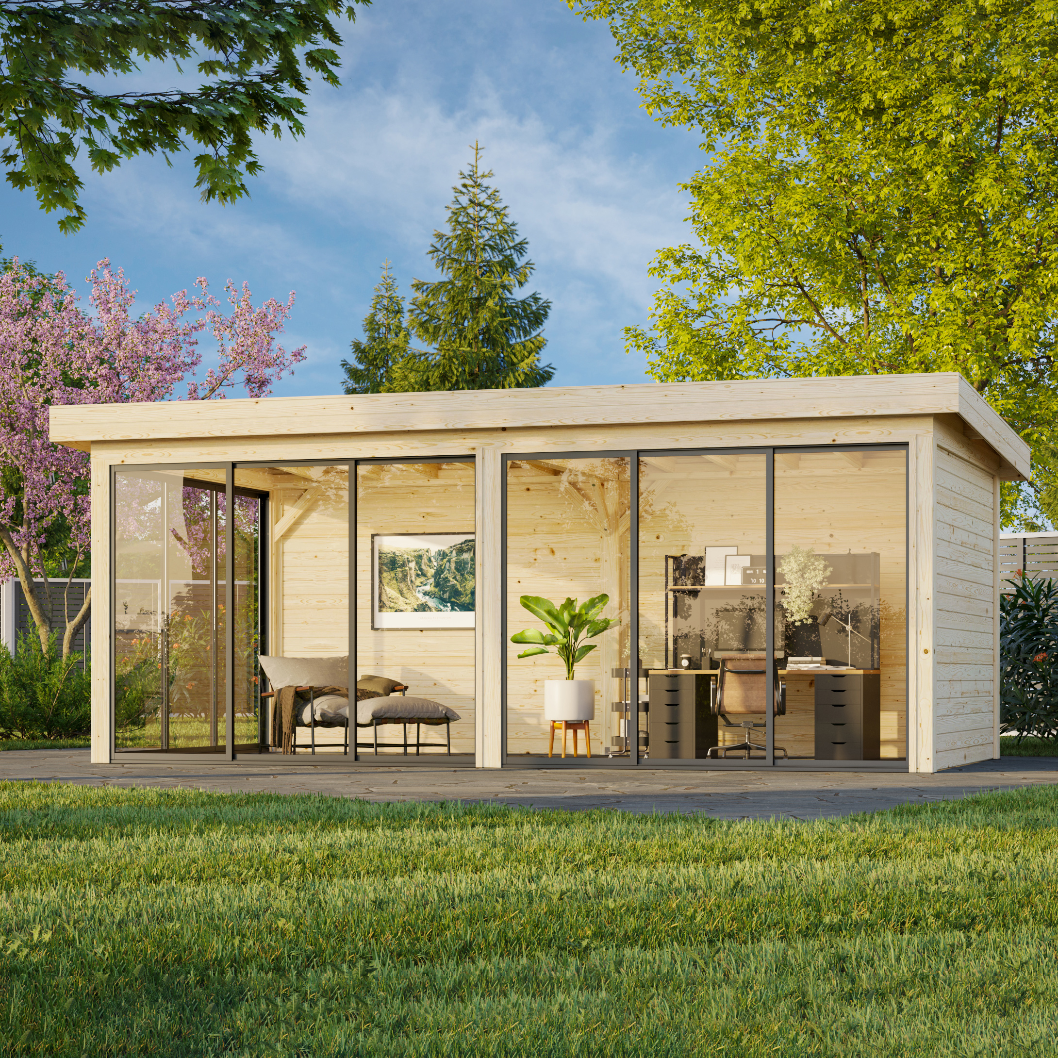 Hagestue Palmako Lenna 16,6 m2 Set 402 Slide