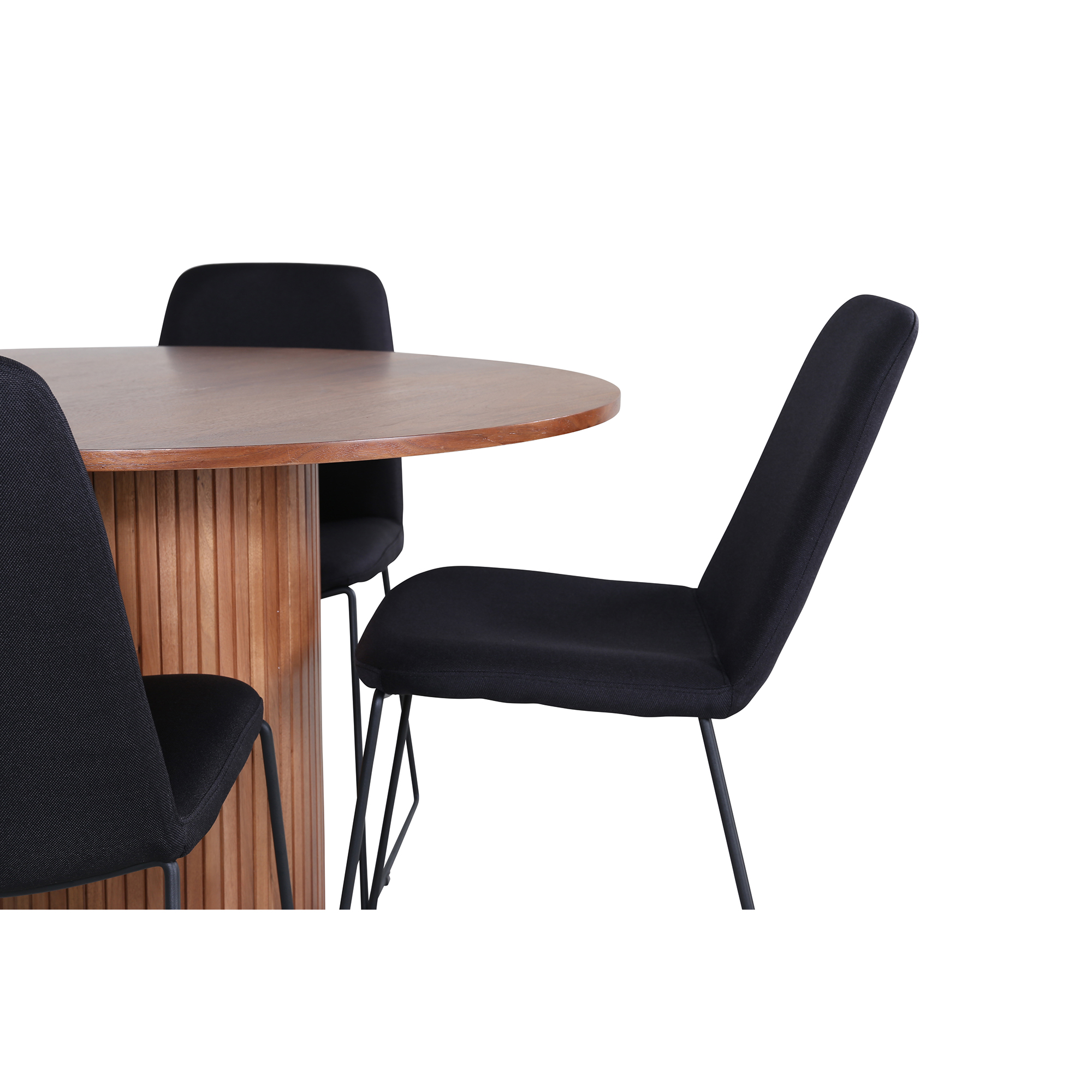 Spisegruppe Venture Home med Bianca Spisebord og 4 Muscot Spisestoler