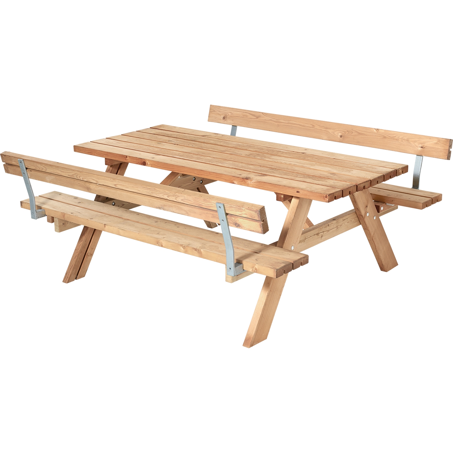 Piknikbord PLUS med 2 Ryggstøtter 177 cm