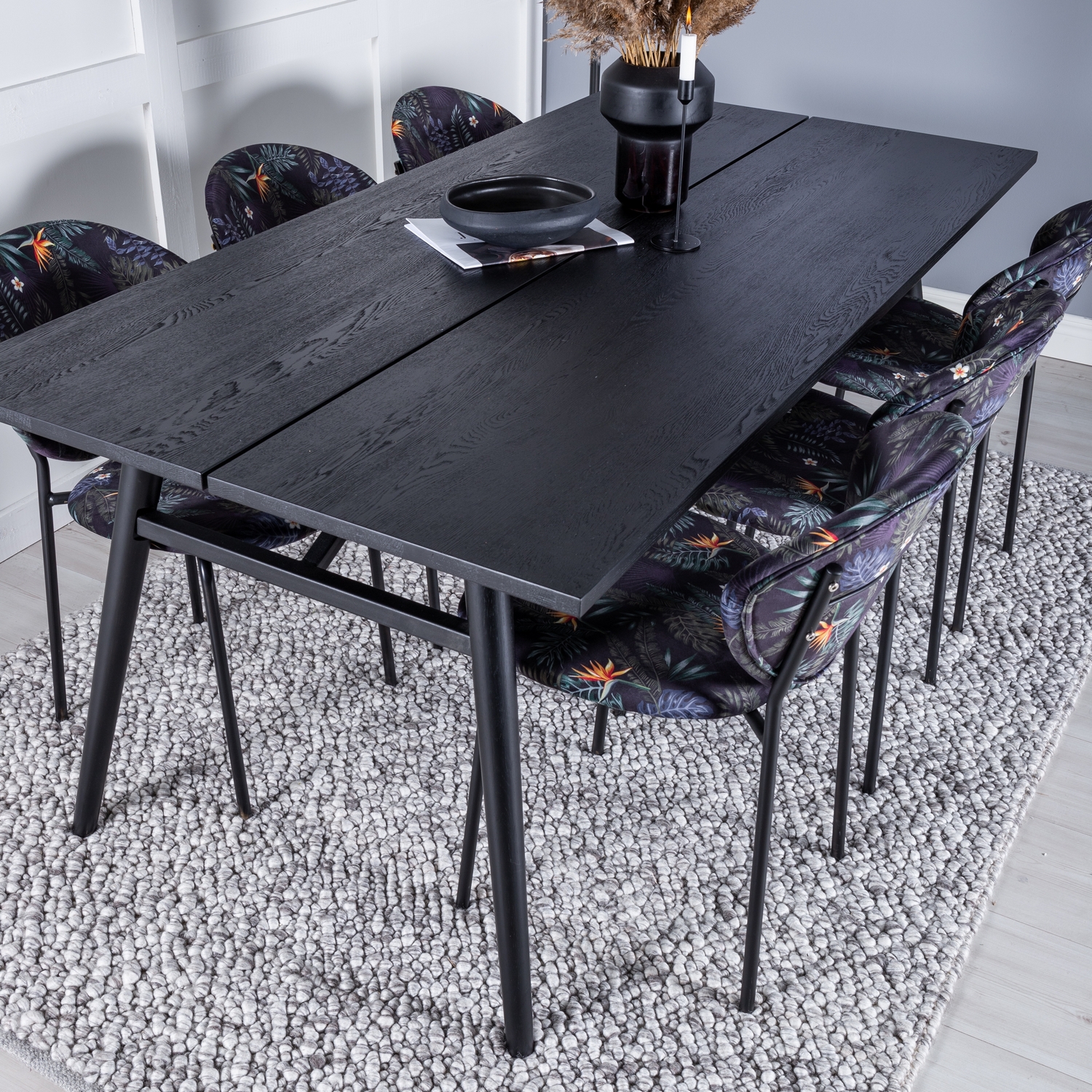 Spisegruppe Venture Home Salt med 6 Valor Stoler