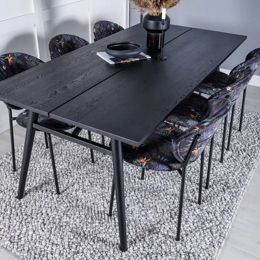 Spisegruppe Venture Home Salt med 6 Valor Stoler