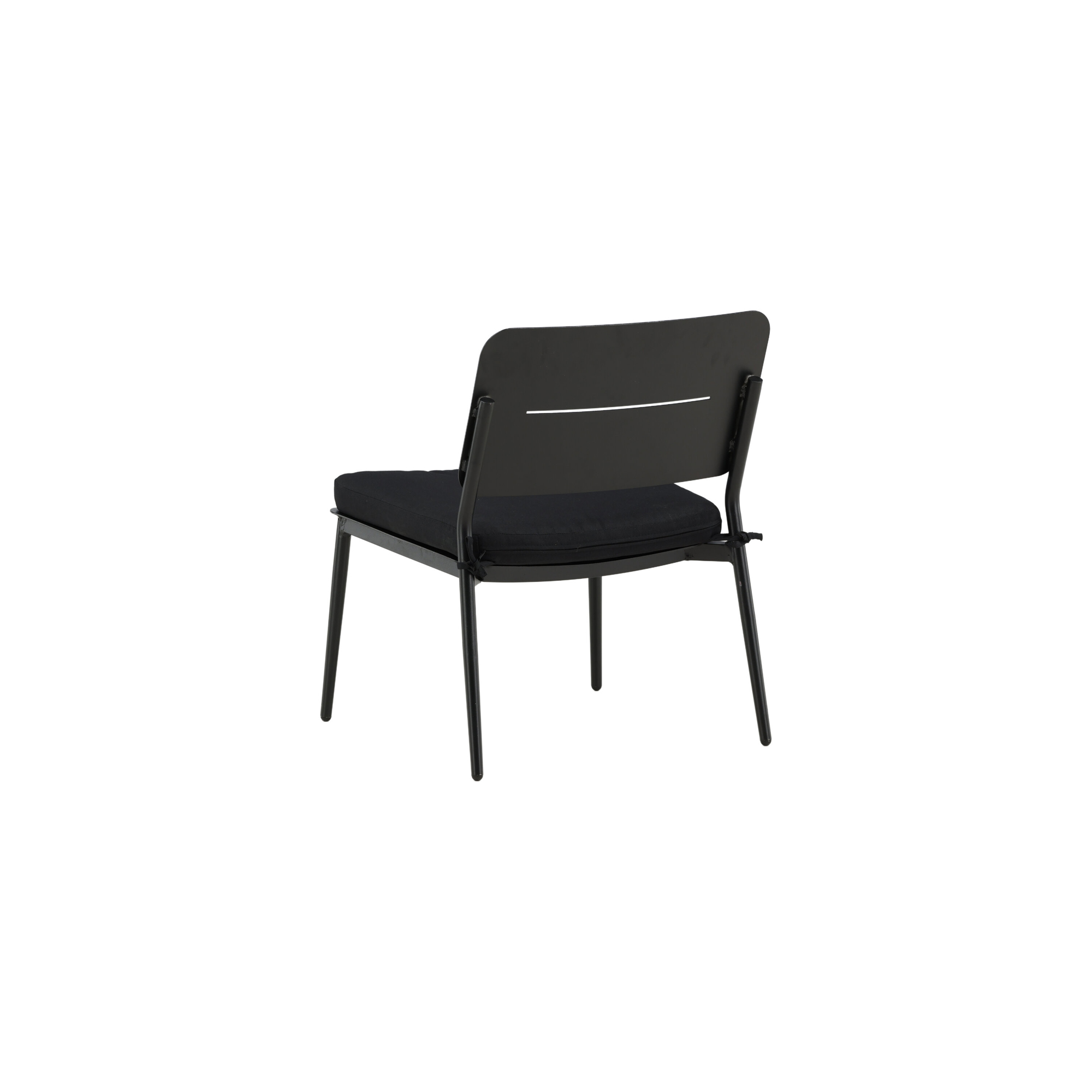 Lina lounge Chair - Black / Black Cushion Sort