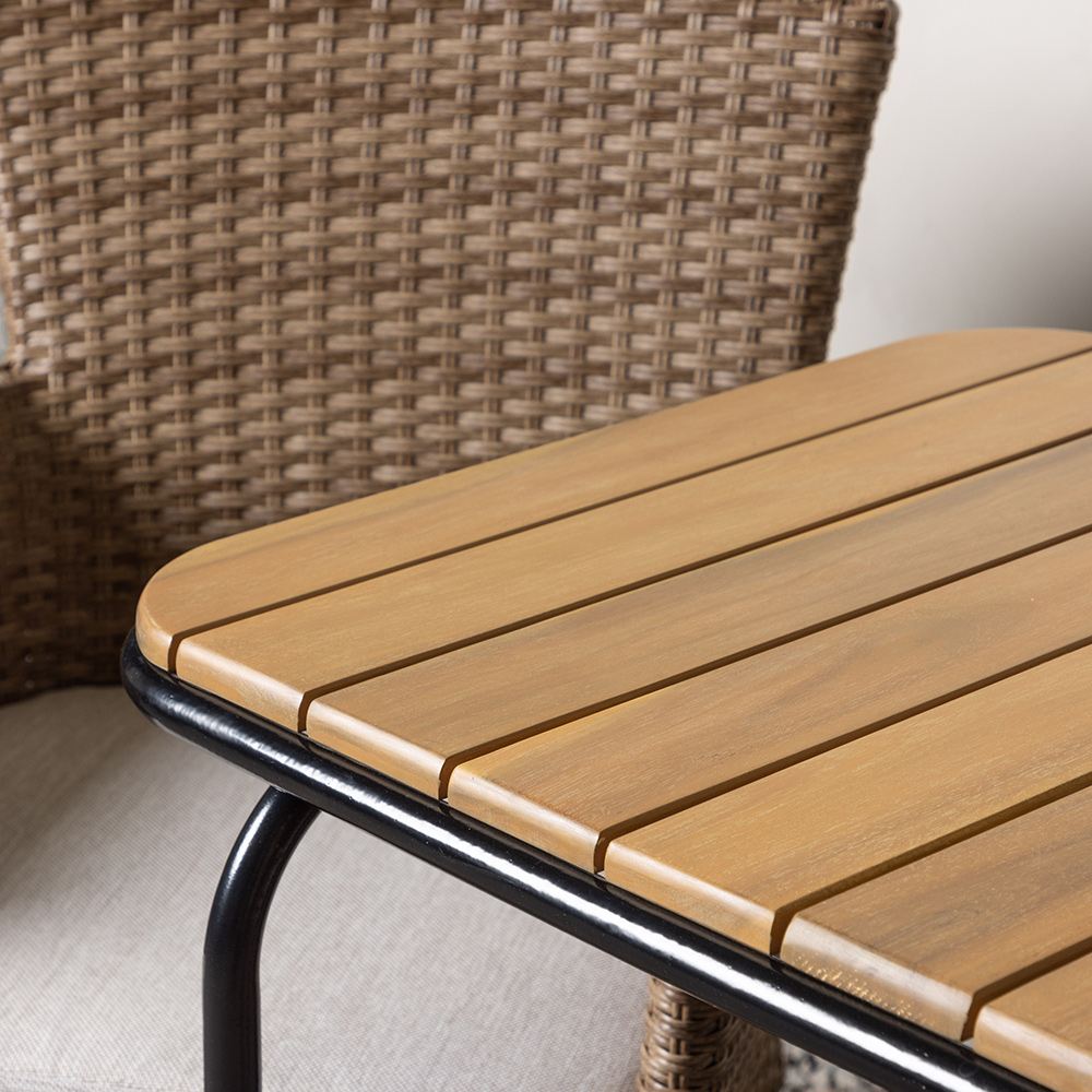 Cafégruppe Venture Home Holmbeck Bord med 2 Malina Stoler