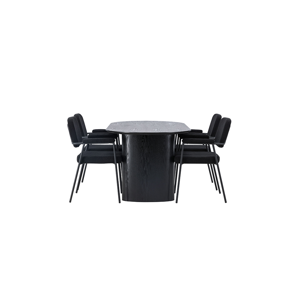Spisegruppe Venture Home Isolde med 4 stk Yesterday Stoler