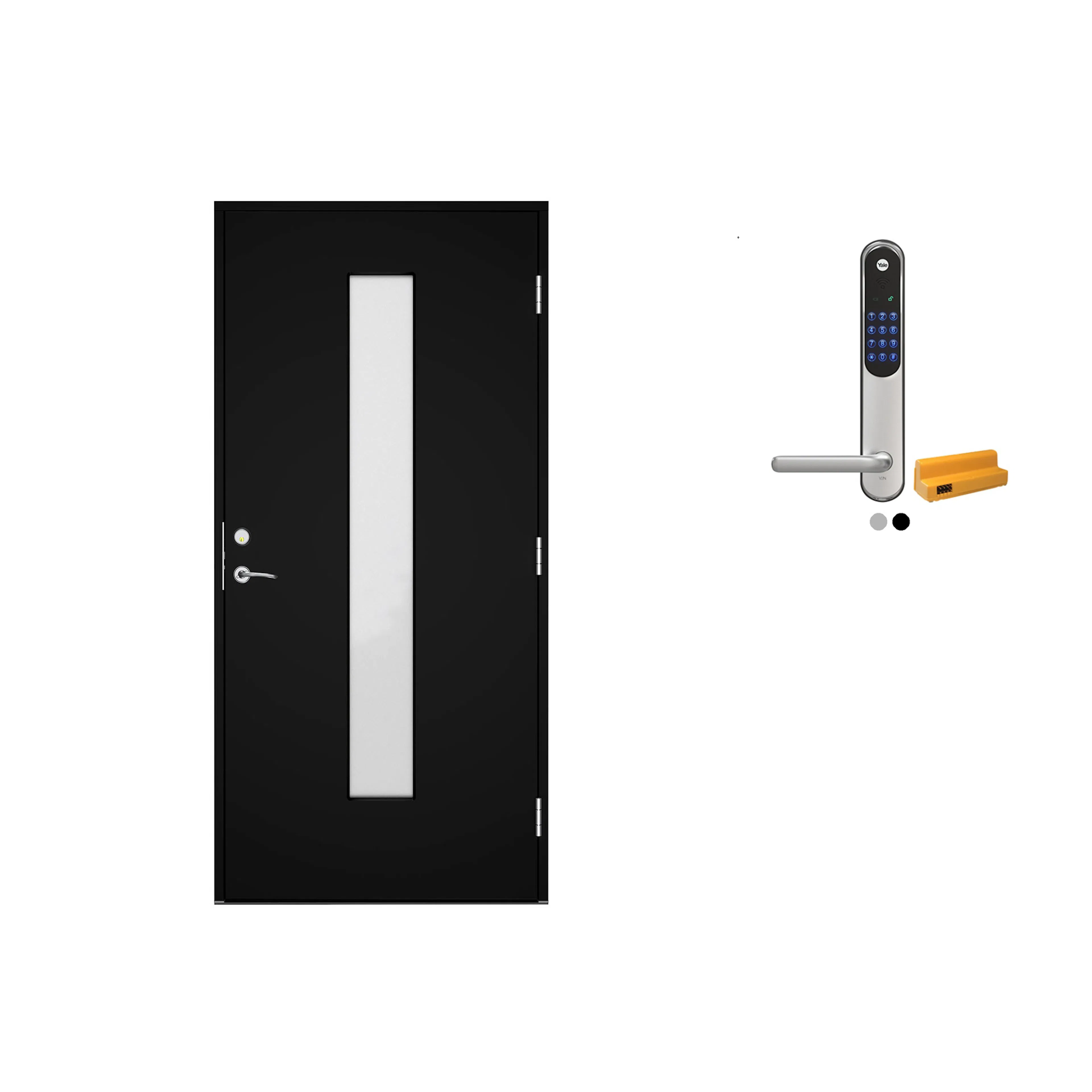 Ytterdør Swedoor Advance-Line Nordic Skagen med Yale Doorman Classic Home