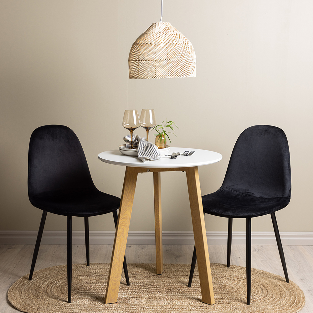 Spisegruppe Venture Home Leonora Ø65 cm med 2 stk Polar Stoler