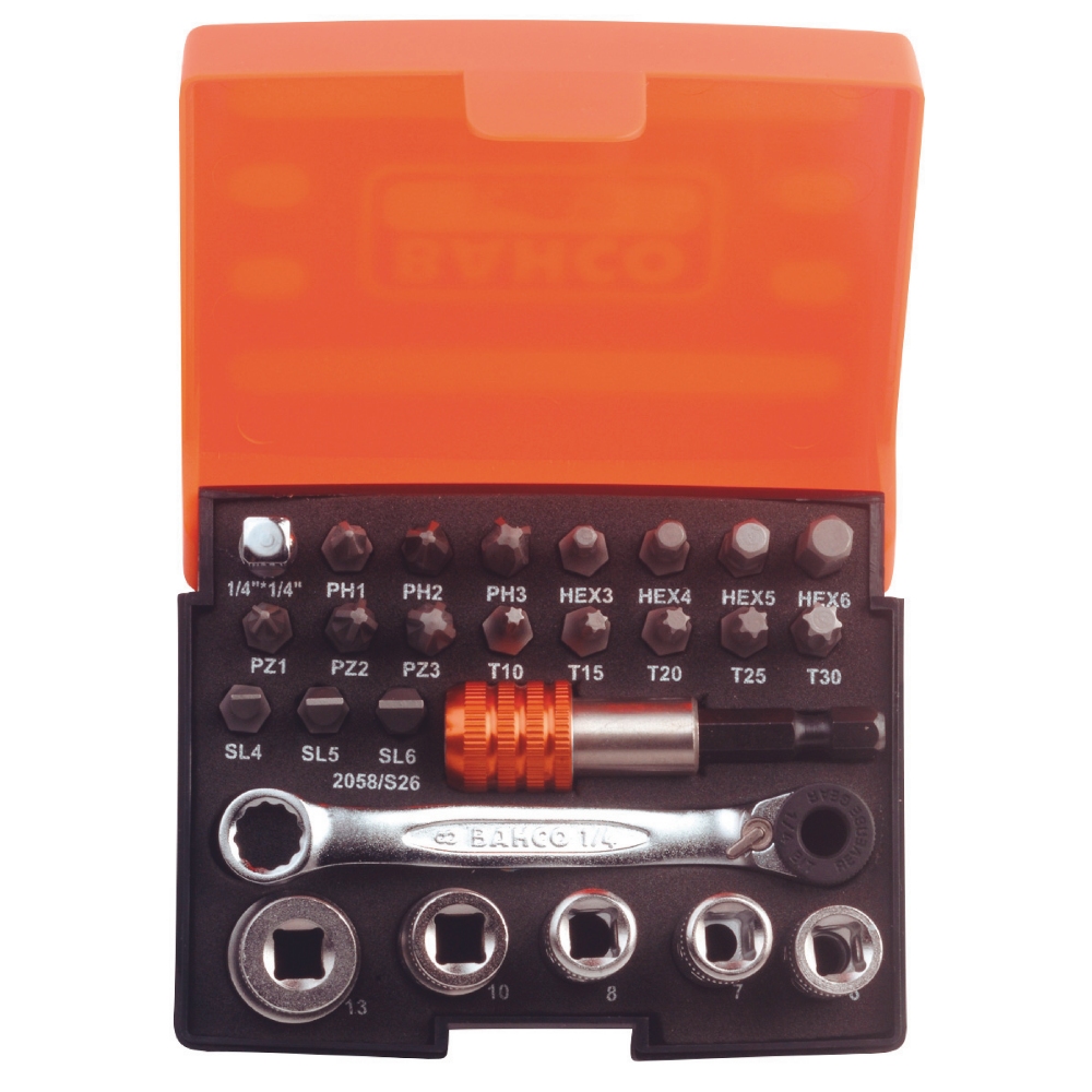 Bits / fastnøkkelsats S26 Bahco