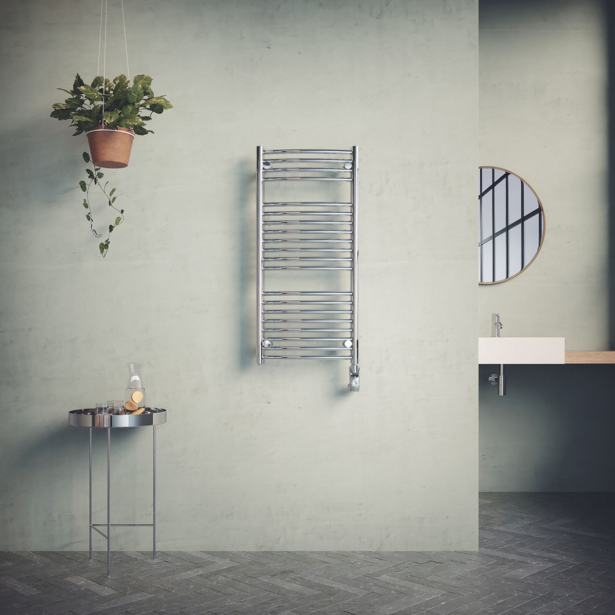 Borgholm El Krom, *1070x450mm/300w BxH: 450x940 mm. Strøm Krom