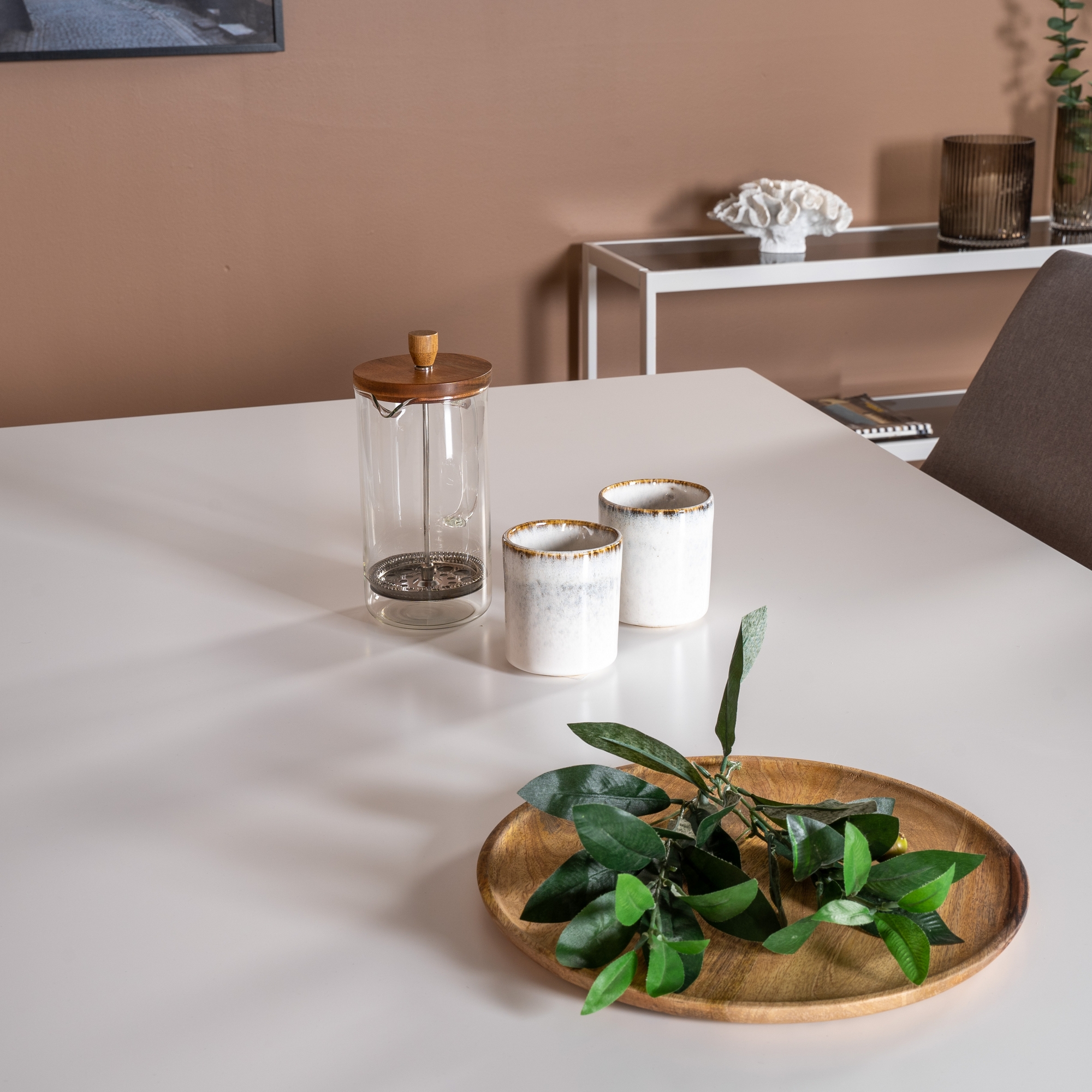 Spisegruppe Venture Home Pobbie med 6 Laura Stoler Polyester