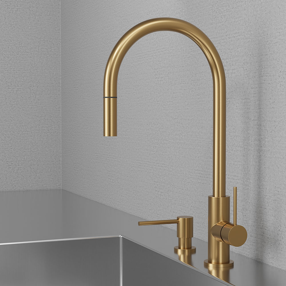Diskmedelspump Scandtap Steel Clean Dispenser