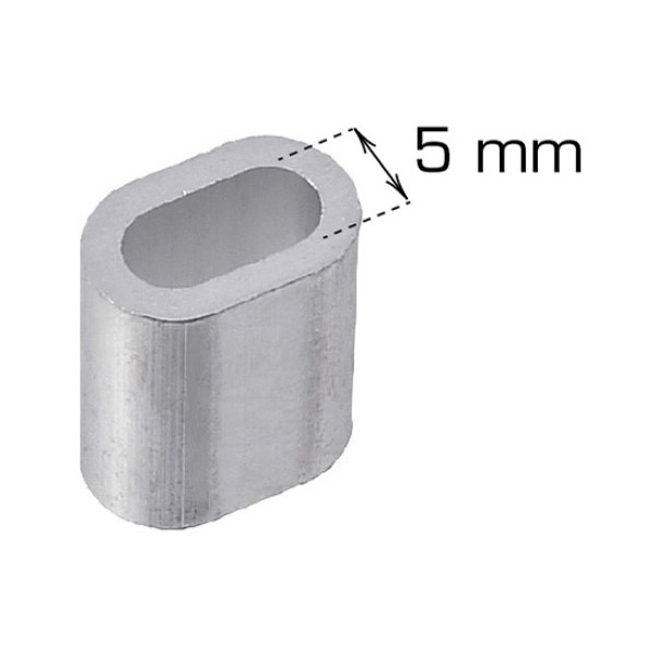 Vaierlås Home it Aluminium 5 stk