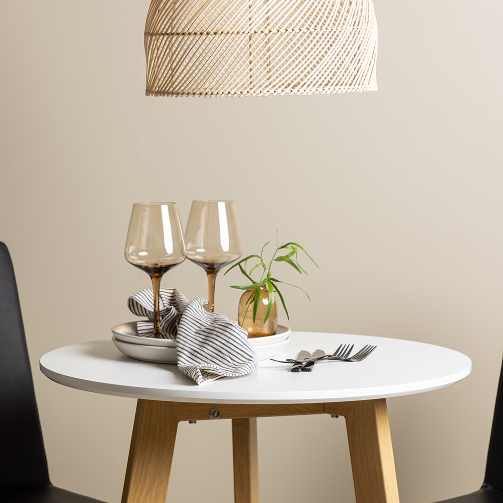 Spisegruppe Venture Home Leonora Ø65 cm med 2 stk Today Stoler