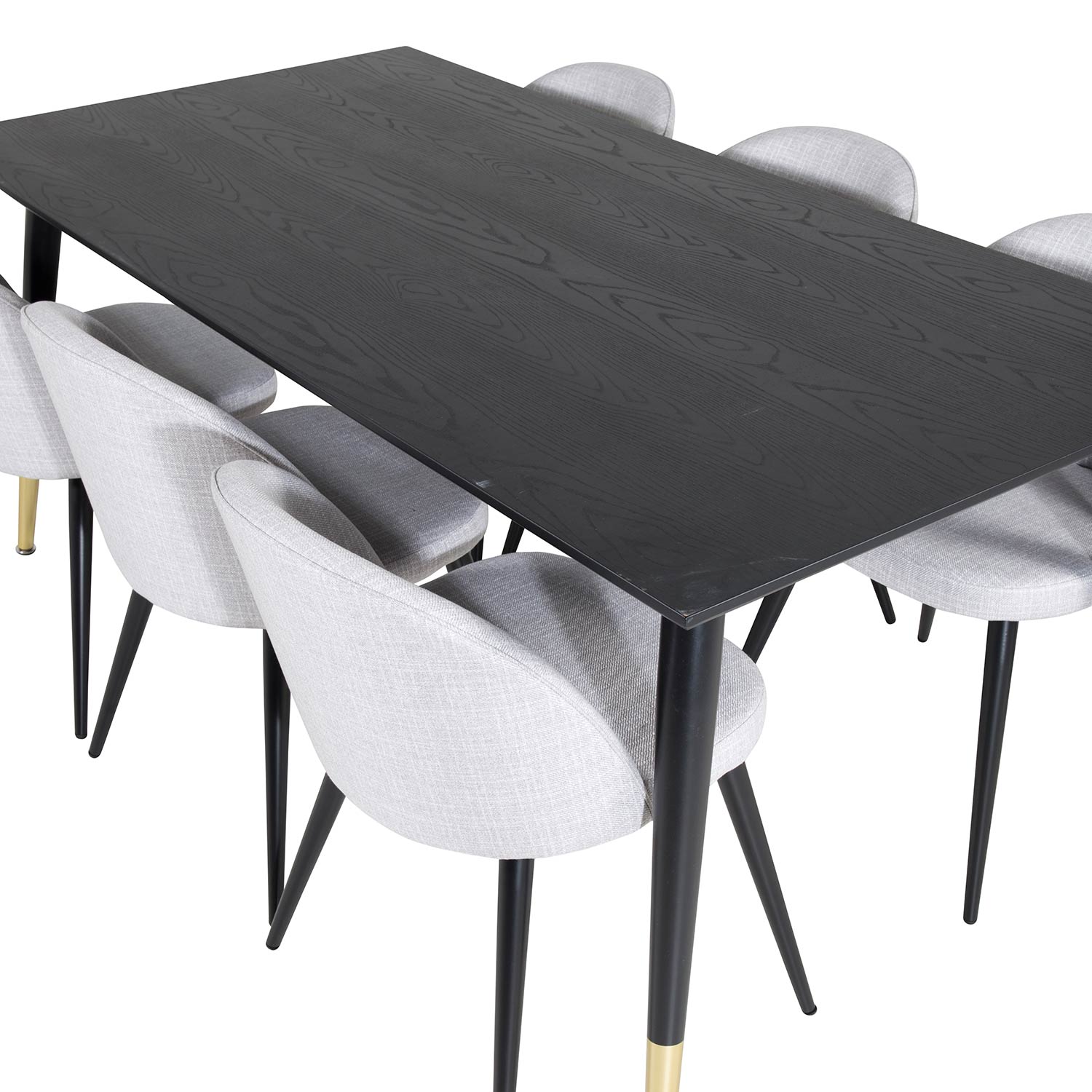 Spisegruppe Venture Home Dipp med 6 Velvet Stoler