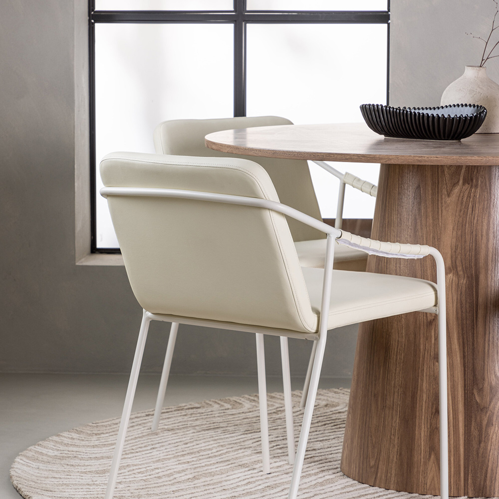 Spisegruppe Venture Home Lanzo med 6 Tvist Stoler