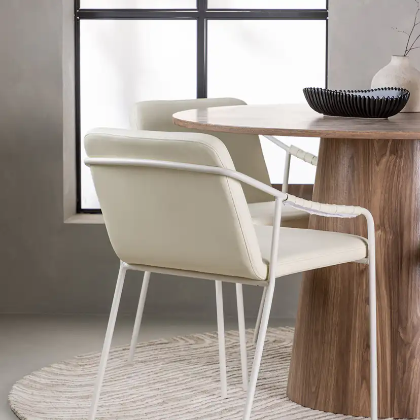 Spisegruppe Venture Home Lanzo med 6 Tvist Stoler