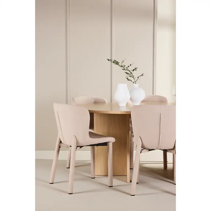 Spisegruppe Venture Home Strada Ø120 cm med 6st Astoria Spisestoler